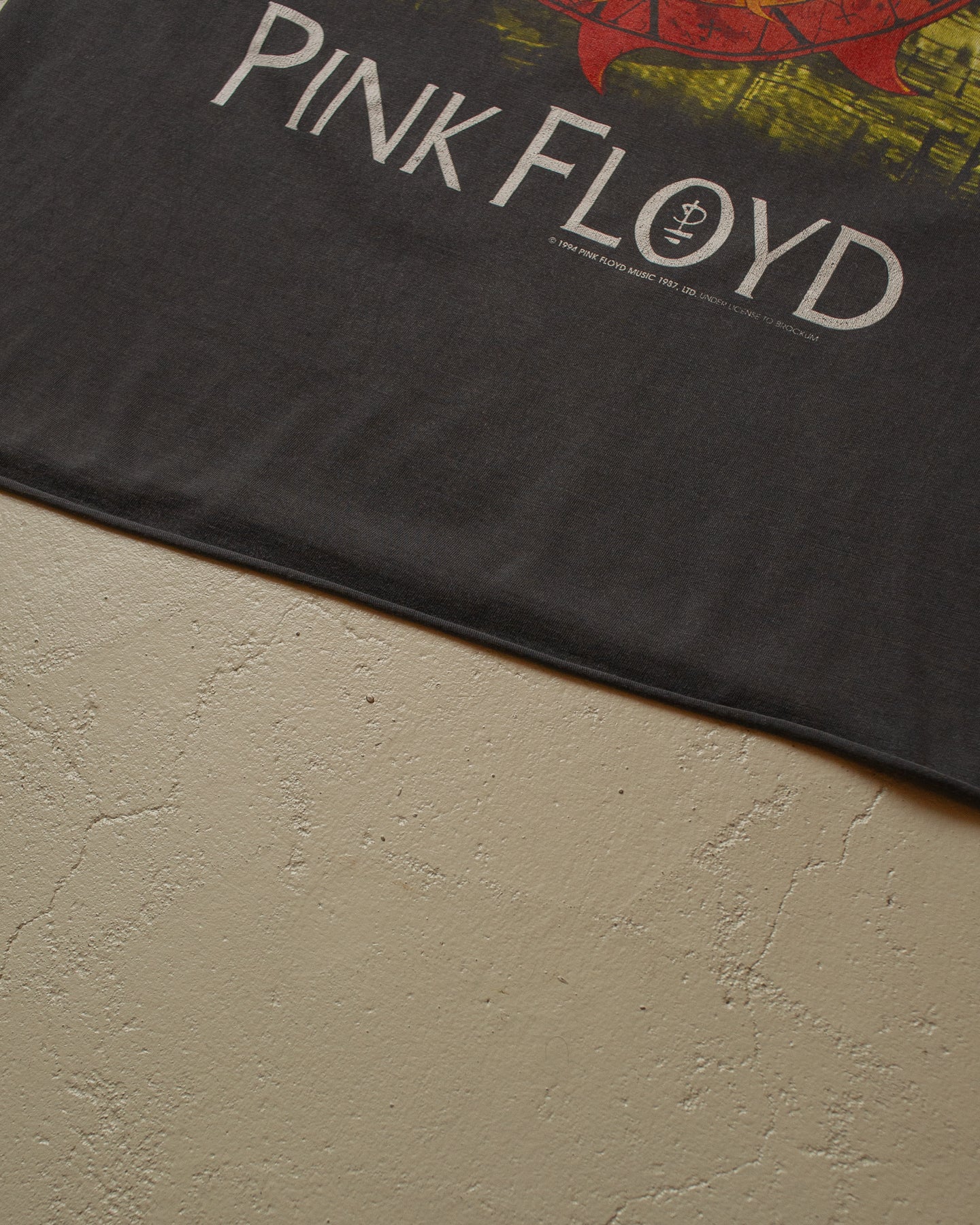 1994 Pink Floyd European Tour T-shirt faded black - L/XL