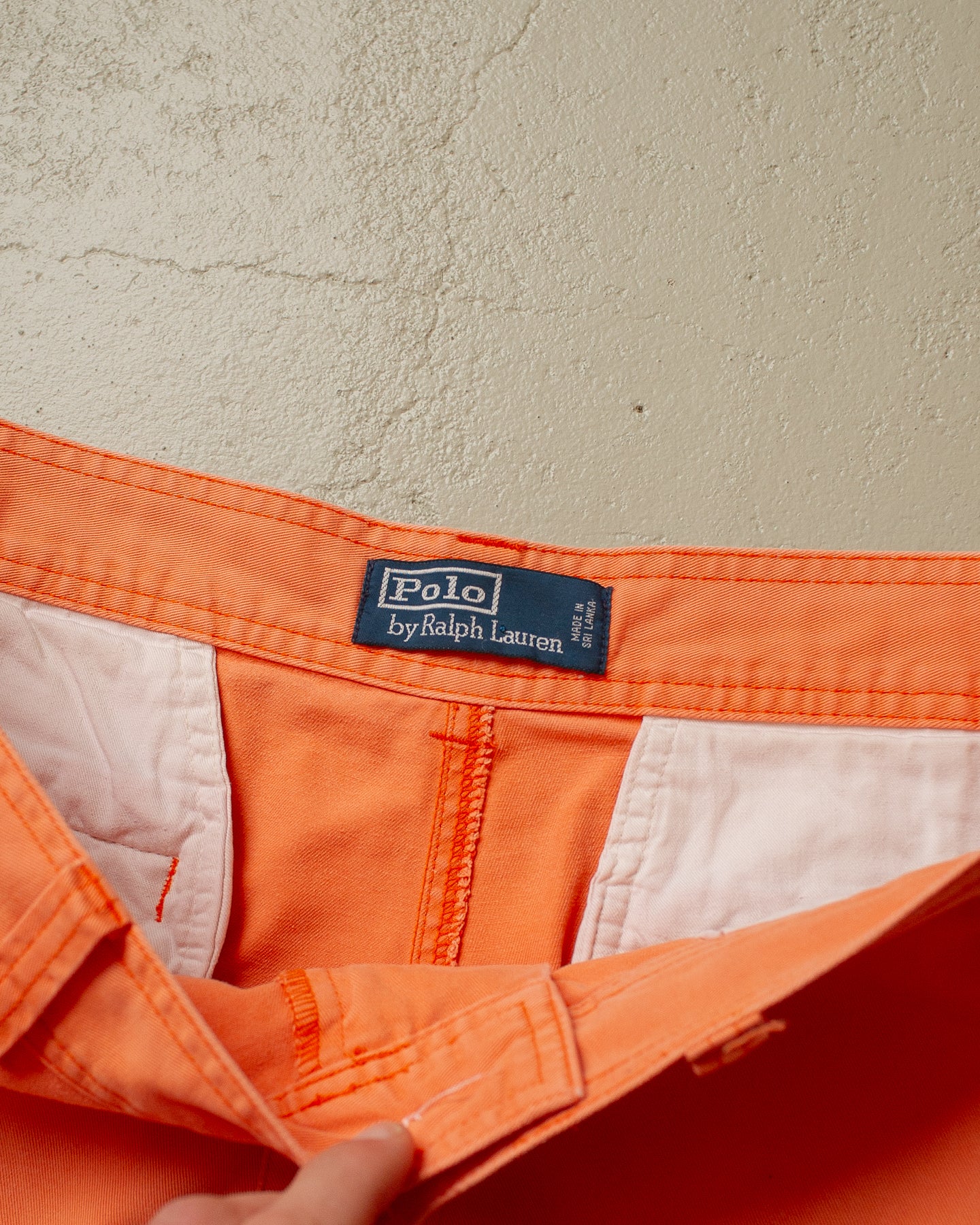 2000s Polo Ralph Lauren Cargo Shorts coral red - 34