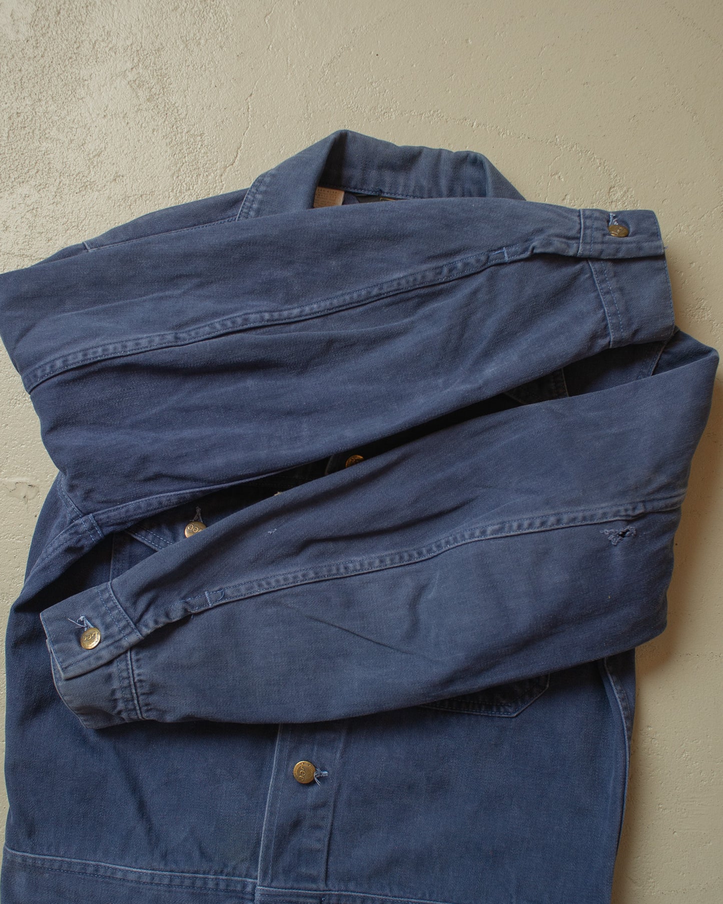 1970s Lee 2 Pocket Denim Jacket navyblue - L