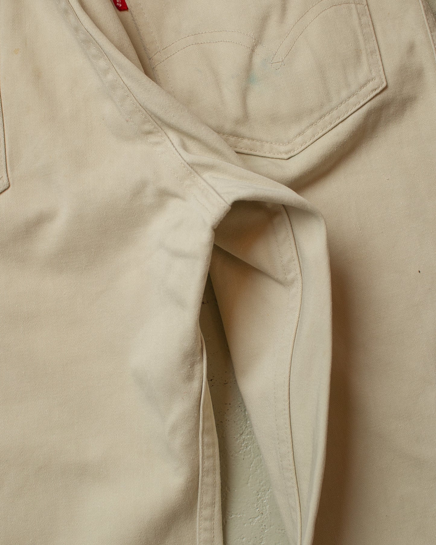 1960s Levi´s 518 Big E Straight Fit Jeans off white - W33 L28