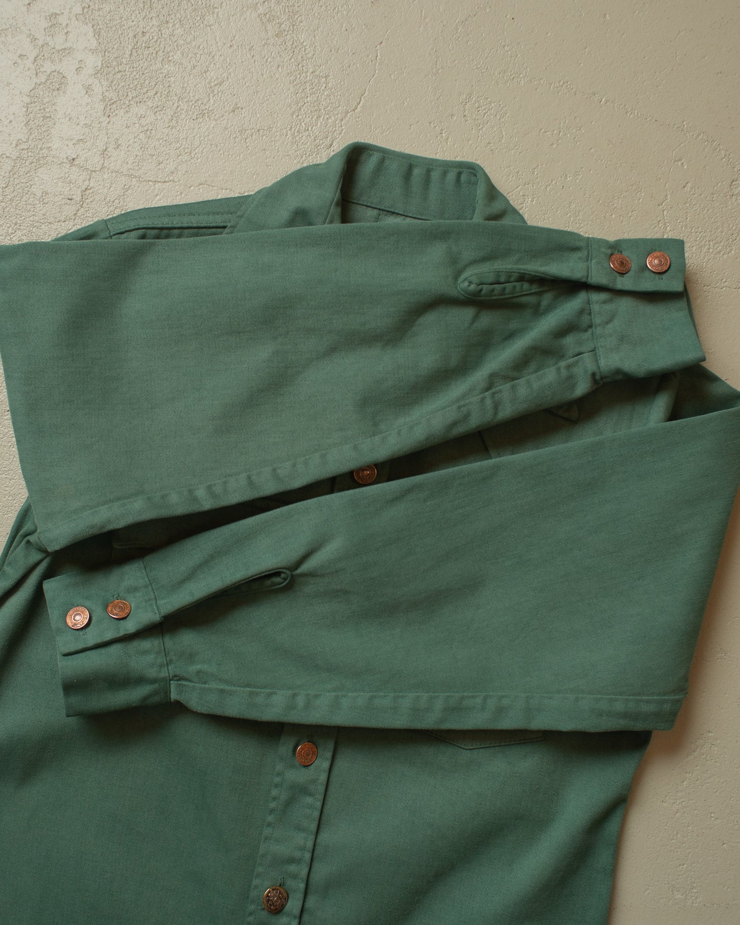 1970´s Levi´s Overdyed Denim Shirt green - M