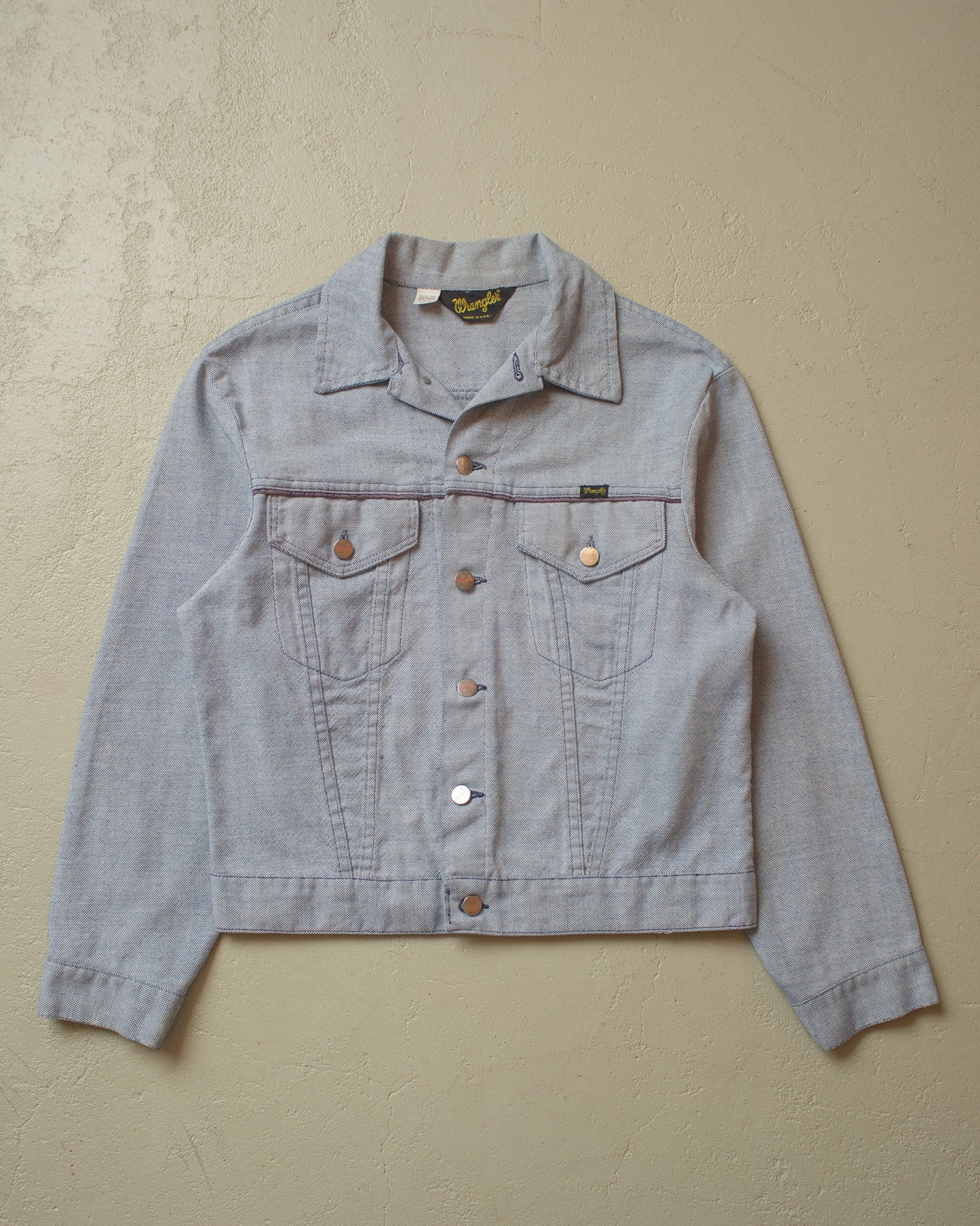 1970s Wrangler light Denim Jacket blue - M