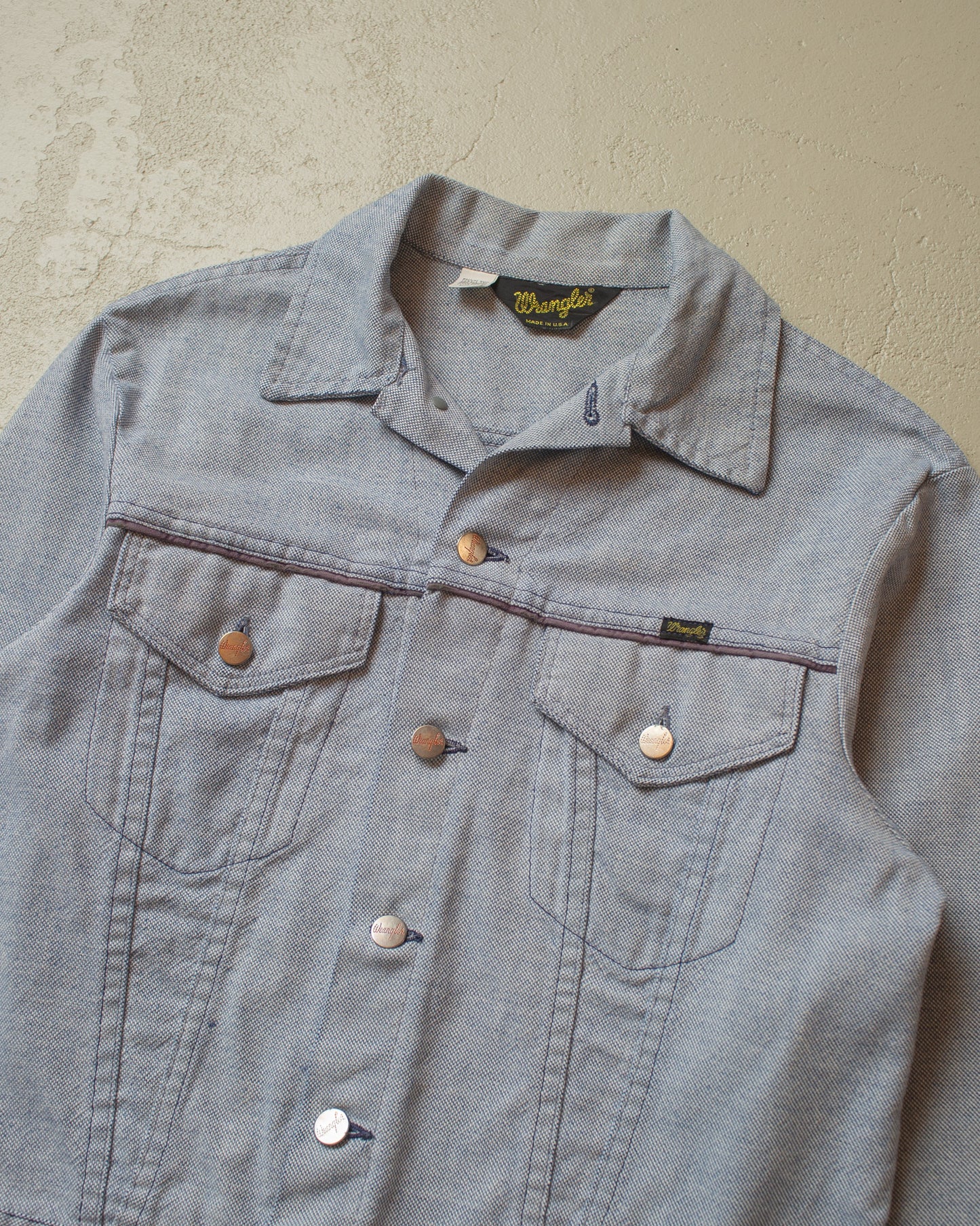 1970s Wrangler light Denim Jacket blue - M