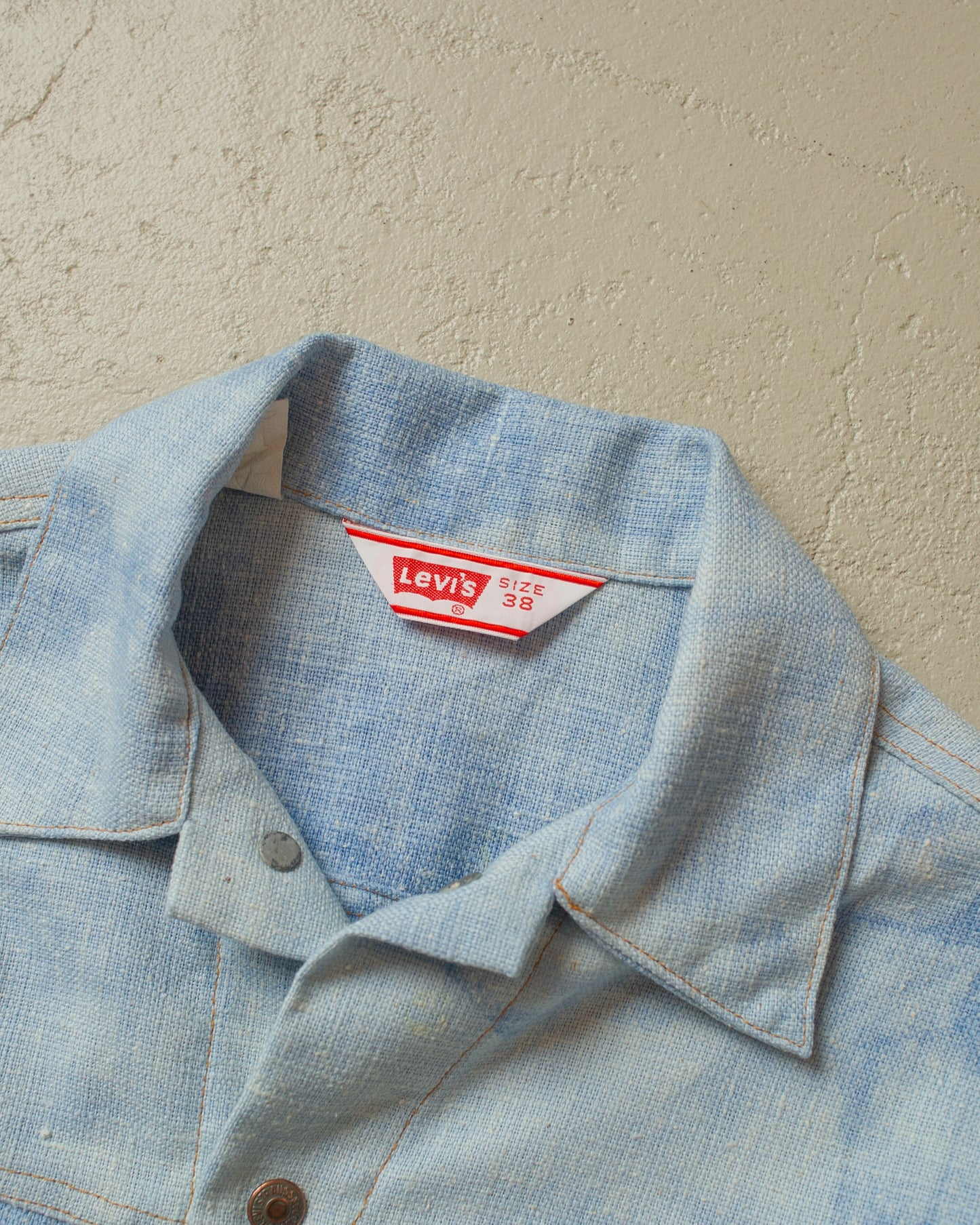1970s Levi´s crazy Faded light Denim Jacket blue - M