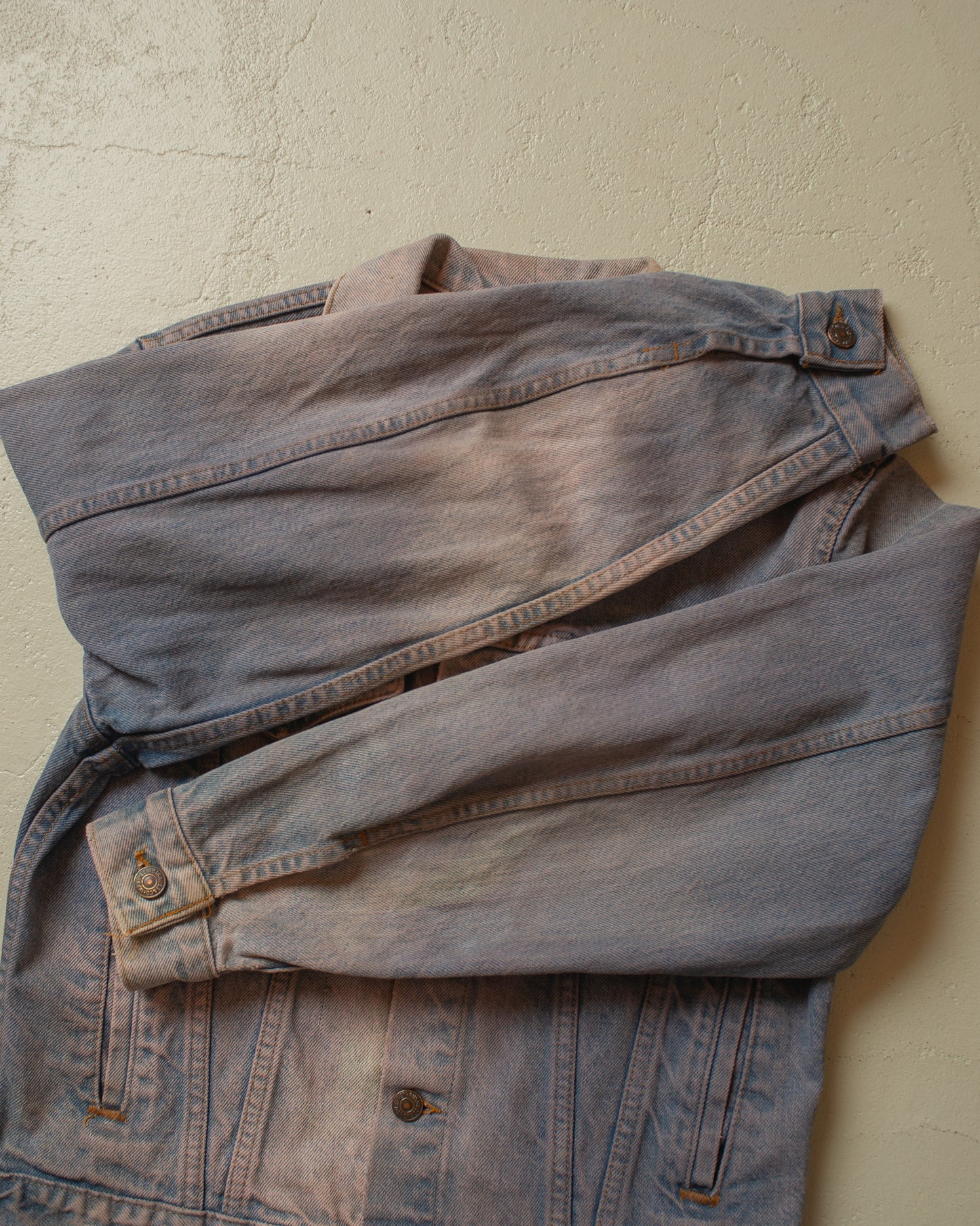 1980s Levis crazy Faded Type 3 Denim Jacket blue - S/M