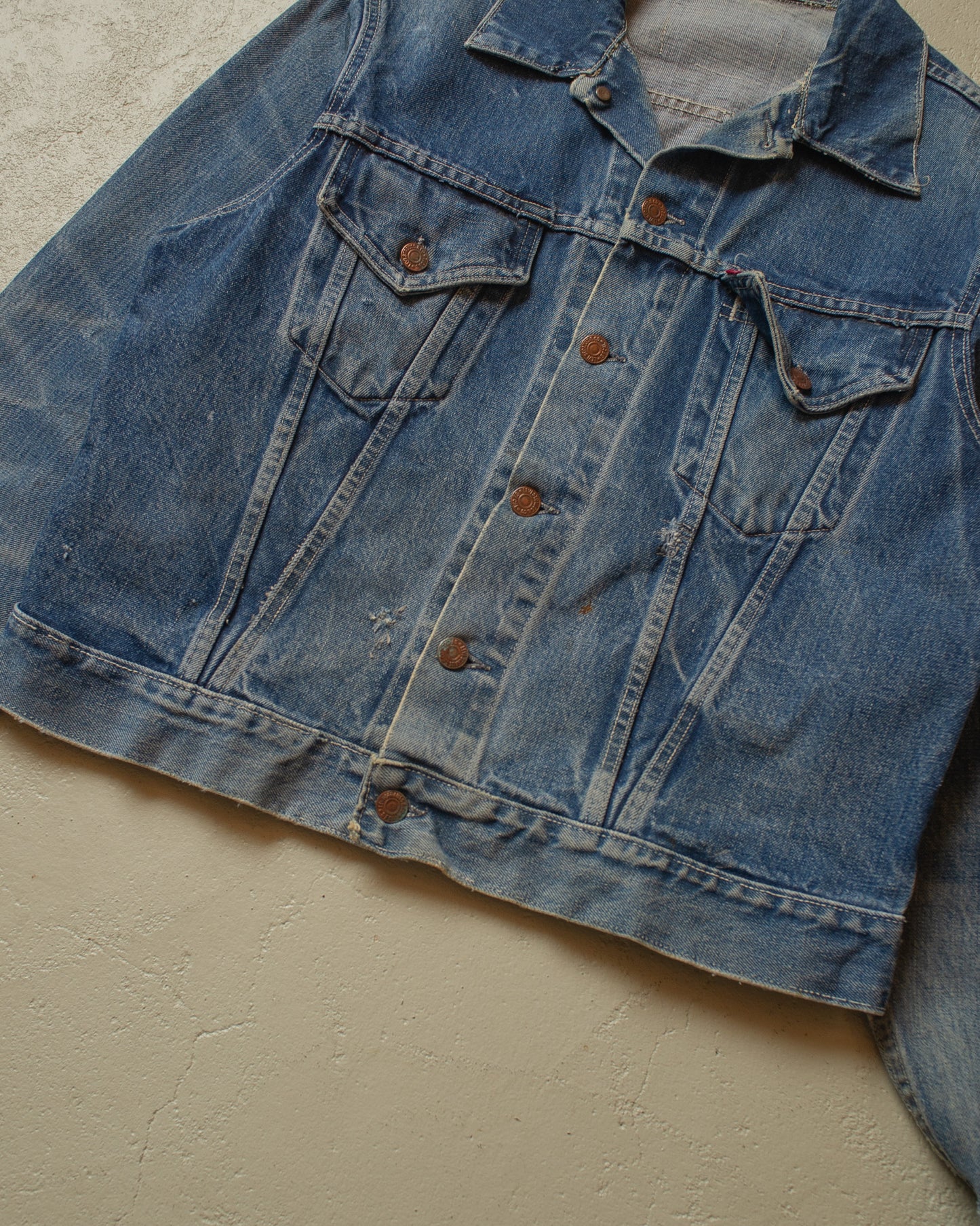 1960s/70s Levi´s Big E Type 3 Denim Jacket blue - M/L