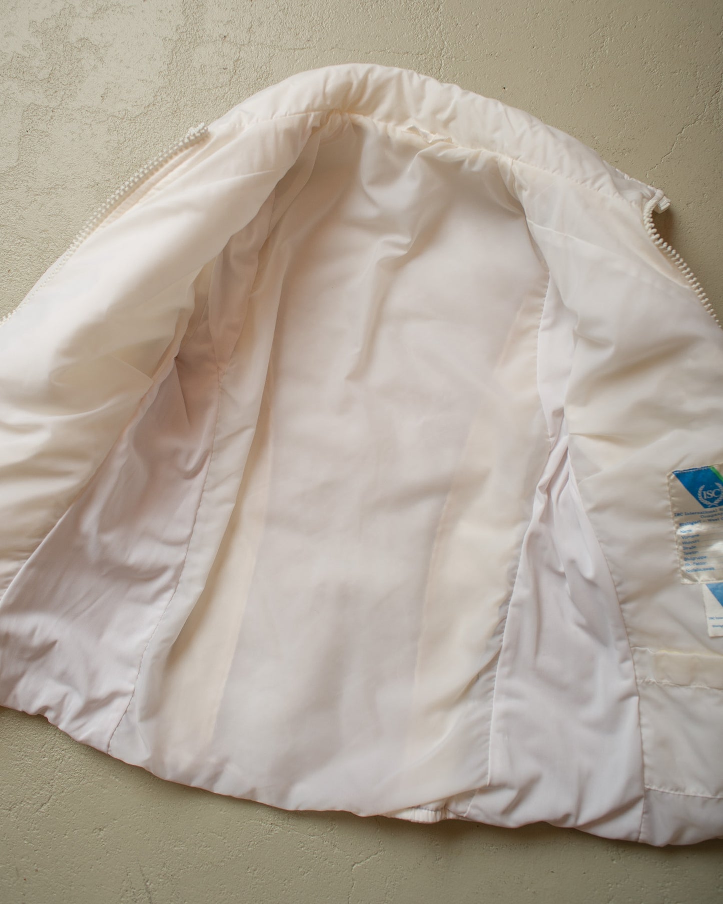 1970s/80s Womens Porsche Quilted Jacket white - XS/S