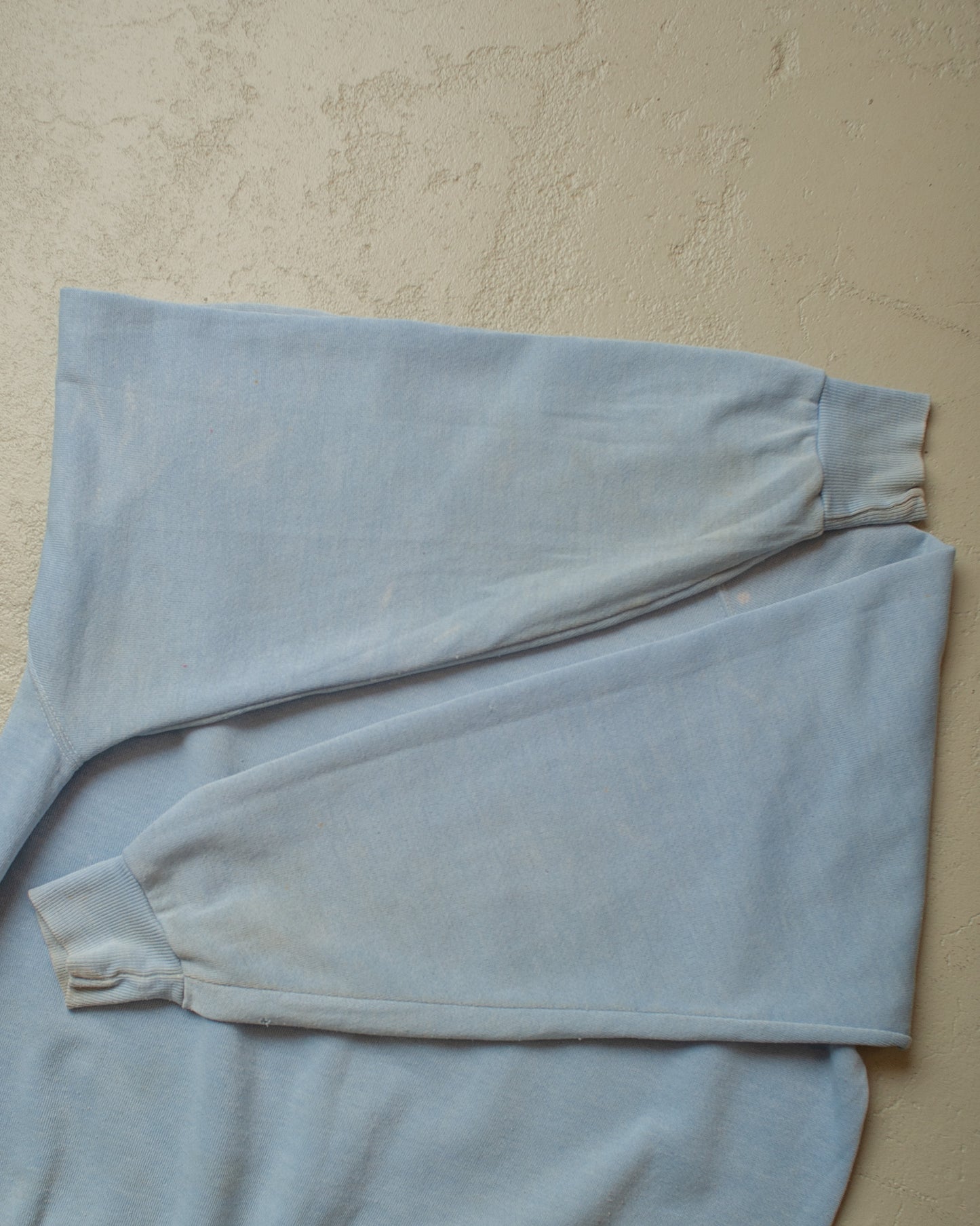 1980s distressed Sportswear Sweathirt light blue - M/L