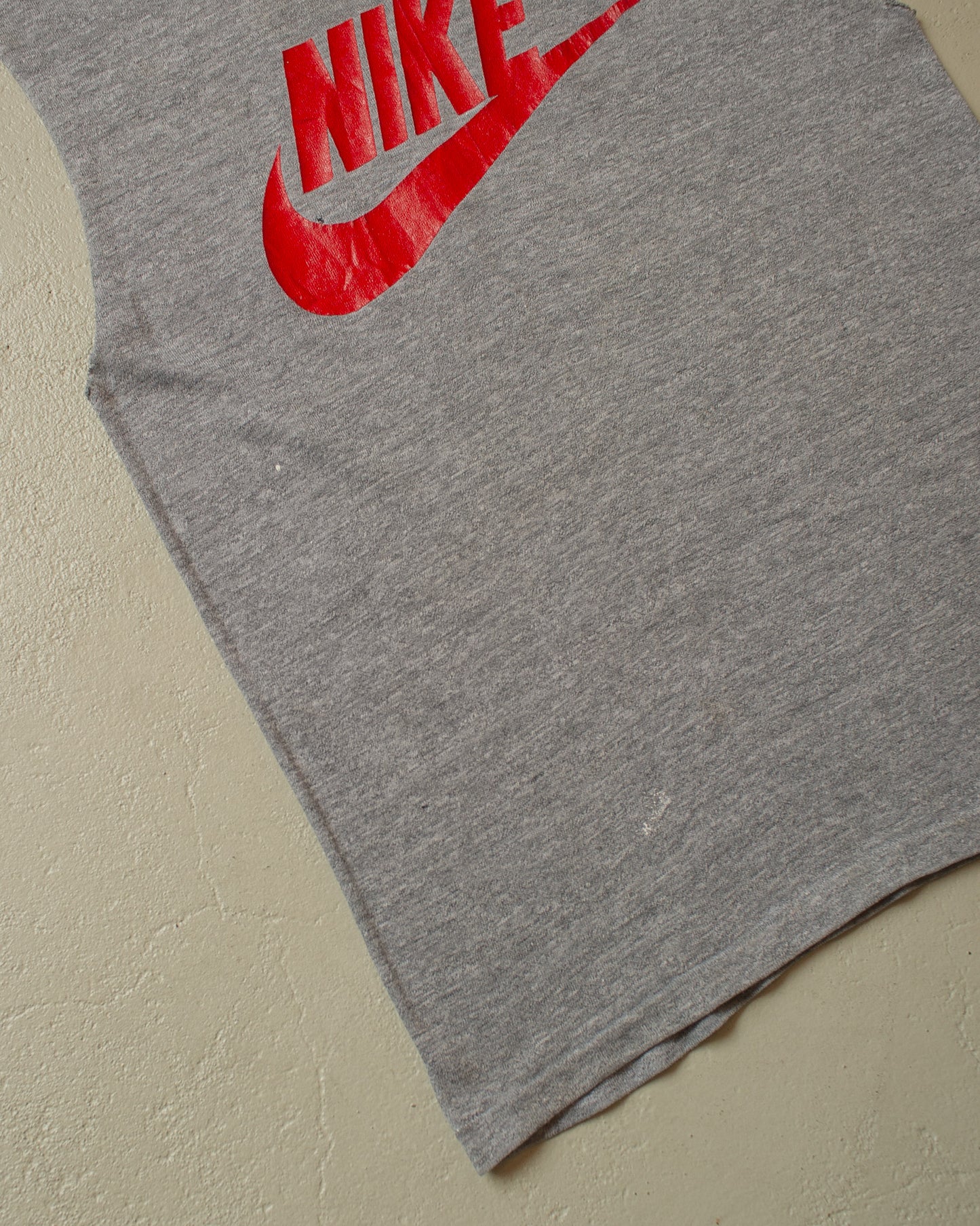 1980s Nike Logo Cut-off Shirt grey - S
