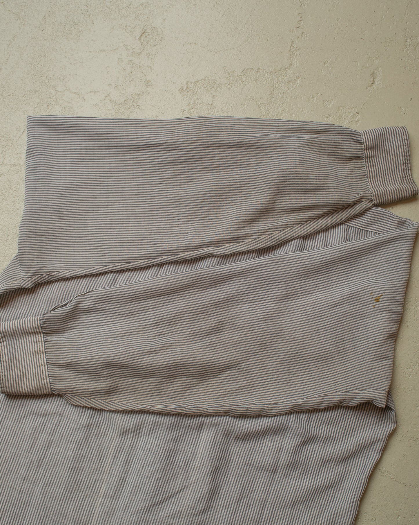 1960s/70s Unitog Esso striped Work Shirt grey - L