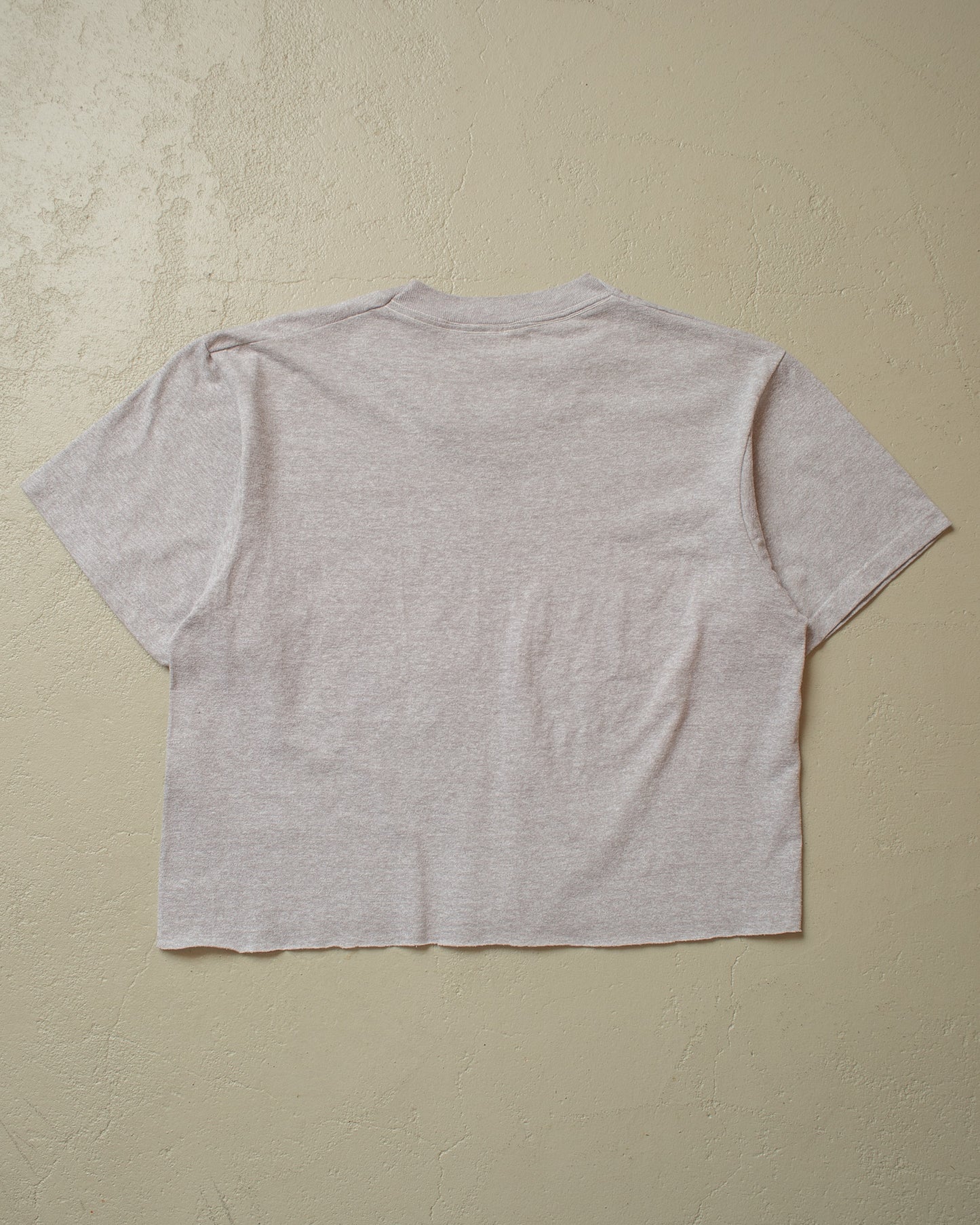 1980s cropped Prairie View T-shirt grey - M/L