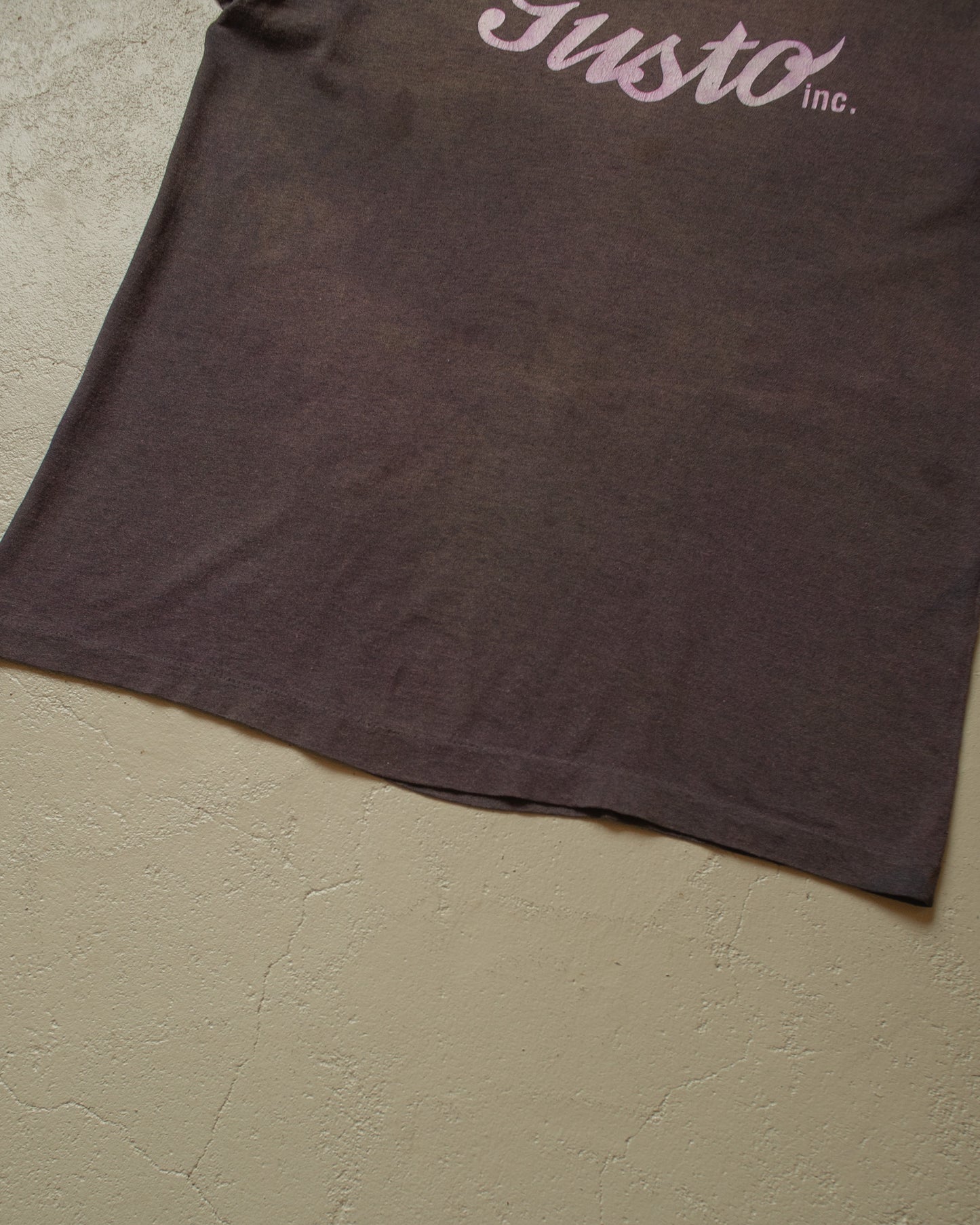 1980s Gusto Inc. Faded T-shirt black - M/L