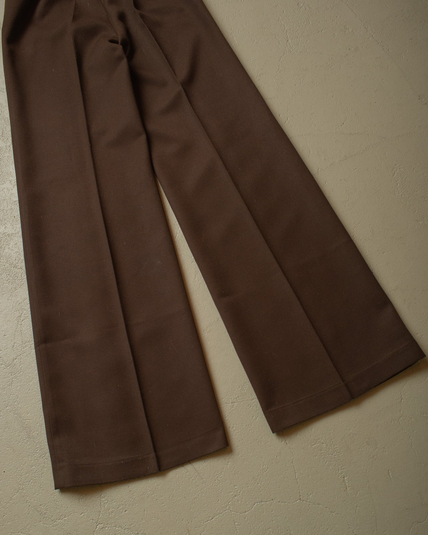 1970s Heilig Womens Flared Pants brown - W26 L33