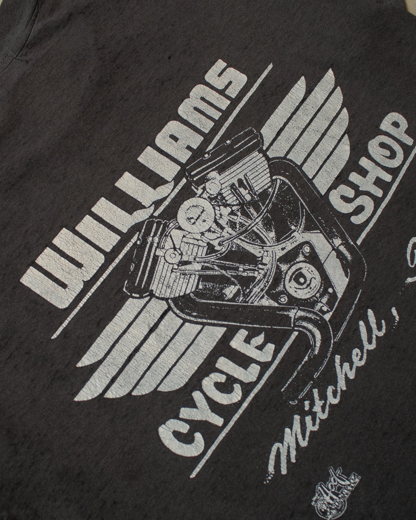 1988 Harley Davidson "the Eagle has landed" 3D Emblem T-shirt - M/L