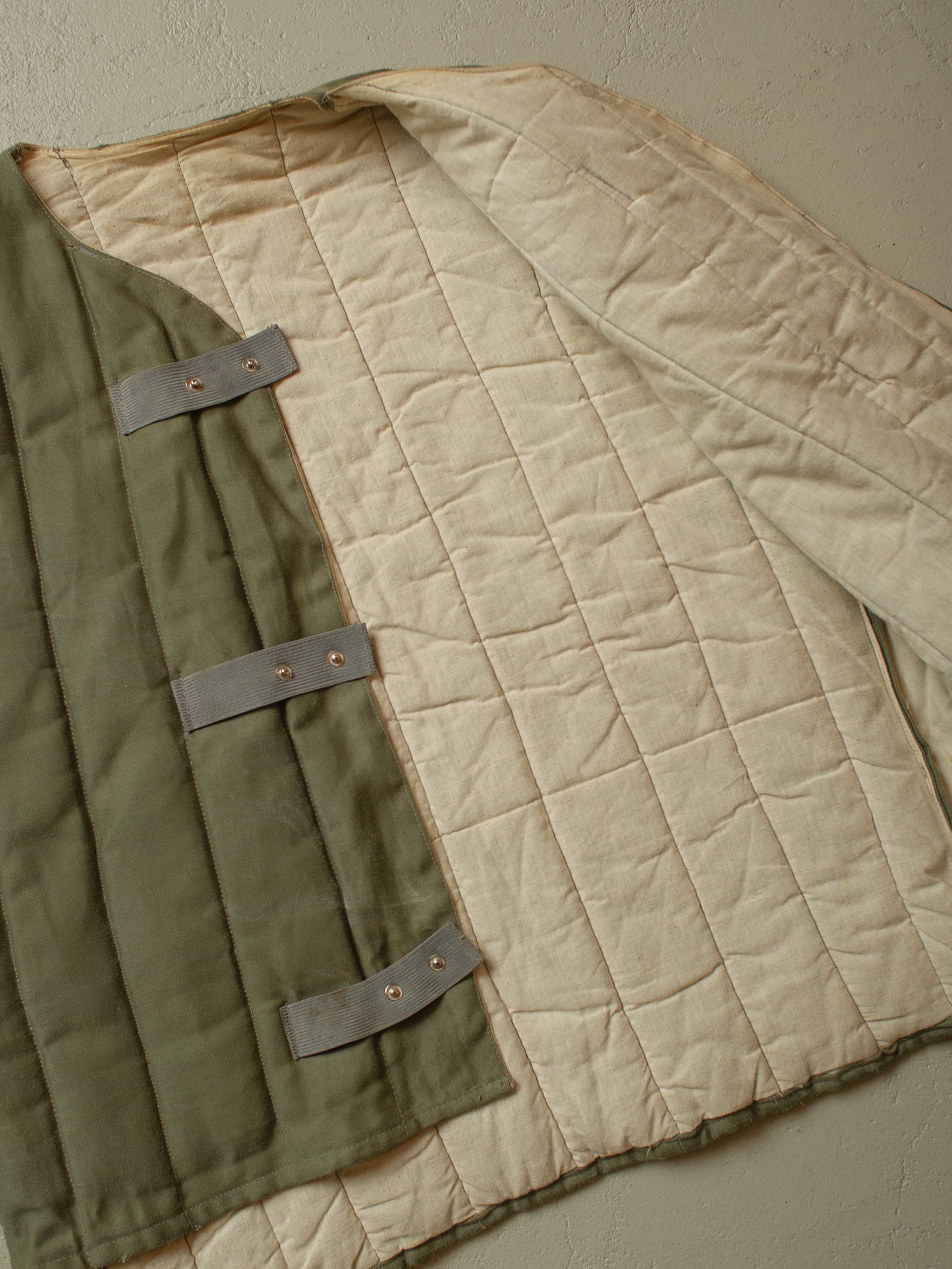 1970s/80s Soviet Padded Vest green - L