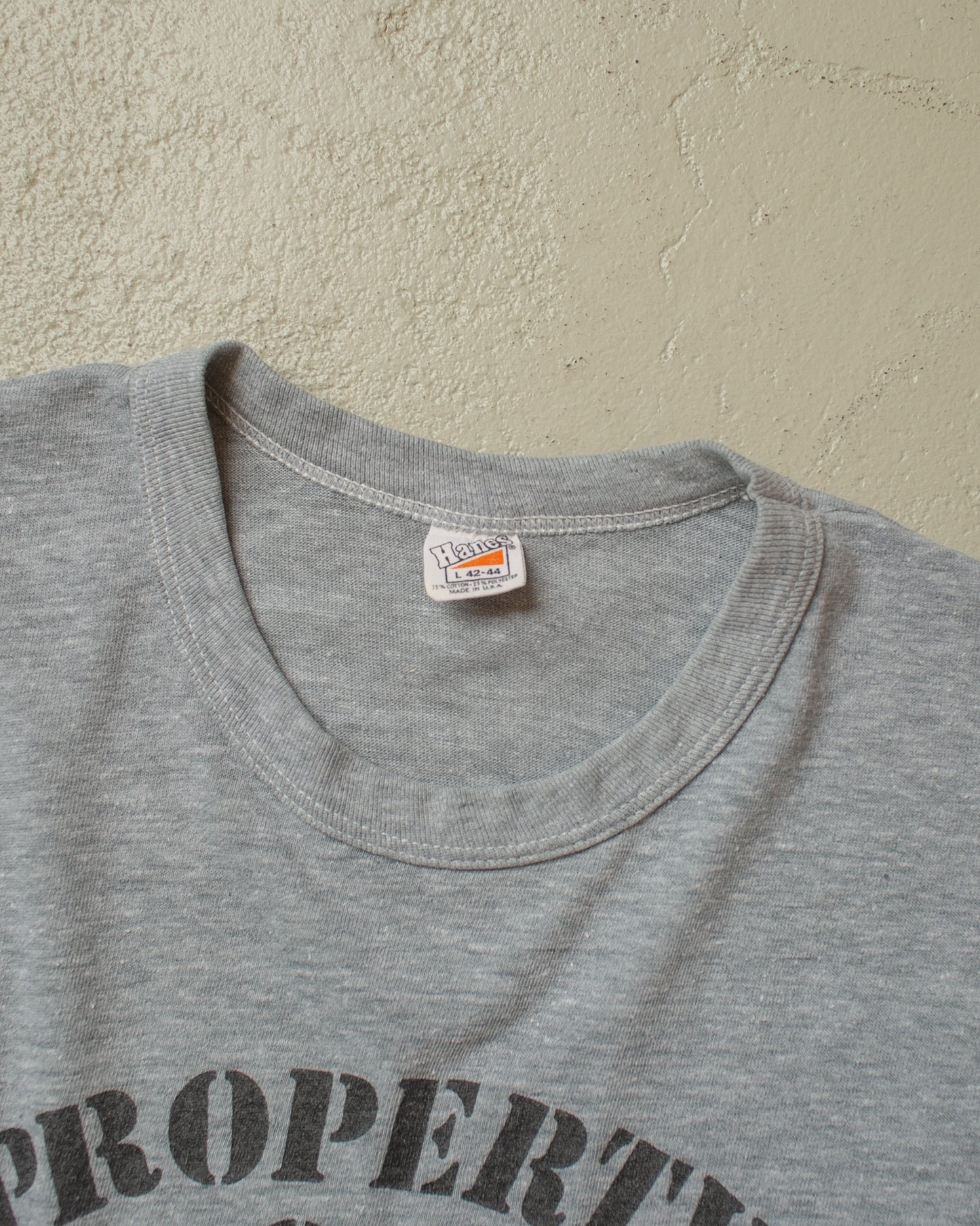 1970s Property of Baltimore Jail T-shirt grey - M