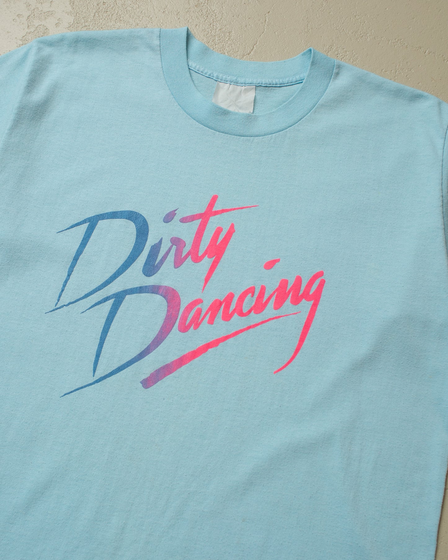 1980s Dirty Dancing T-shirt blue - M/L