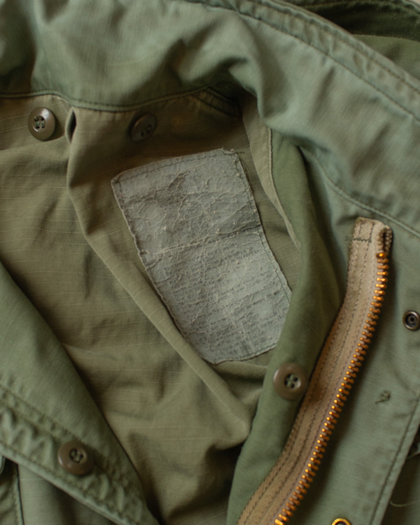 1980s Faded US Army M-65 Jacket green - M
