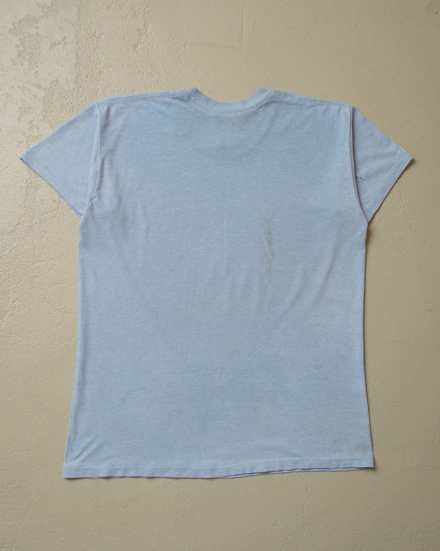1987 stained Football T-shirt blue - M/L