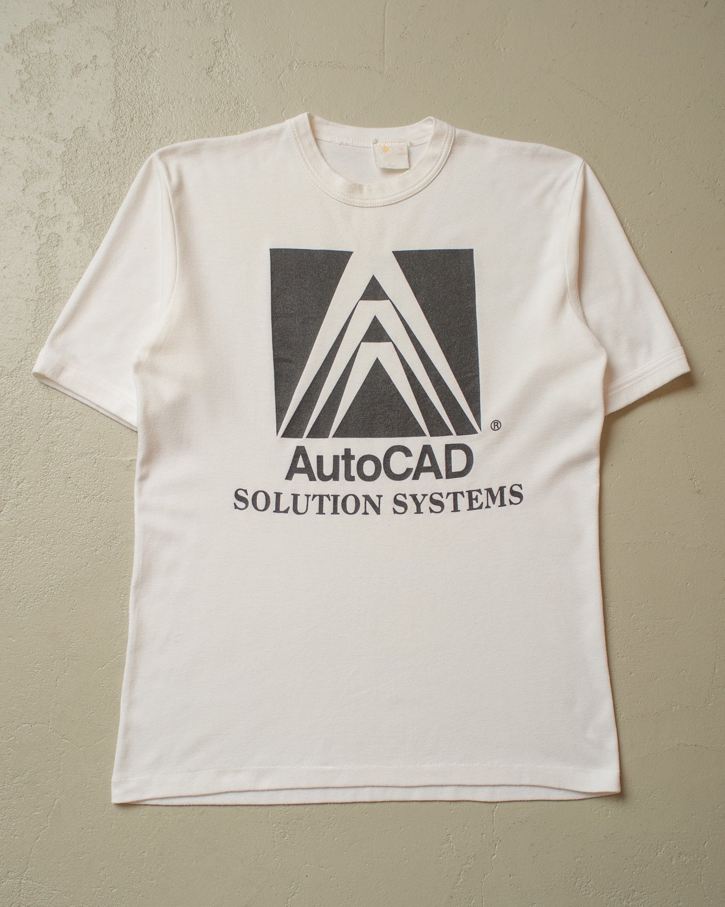 1980s AutoCAD Software T-shirt white - M/L