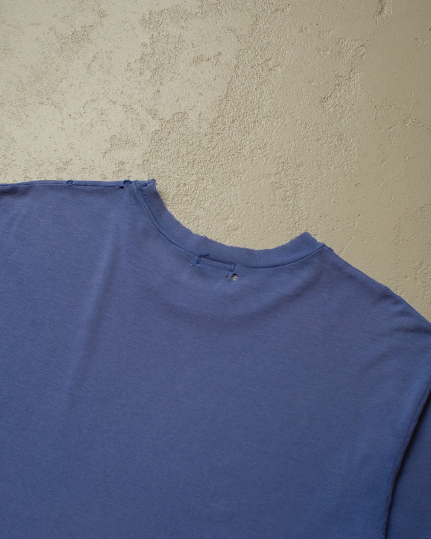 1980s/90s distressed Benetton T-shirt blue - L