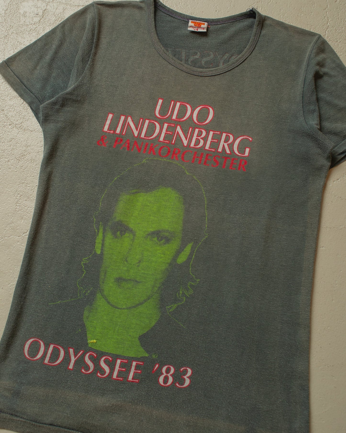 1983 Udo Lindenberg Odyssee Faded Tour T-shirt black - S