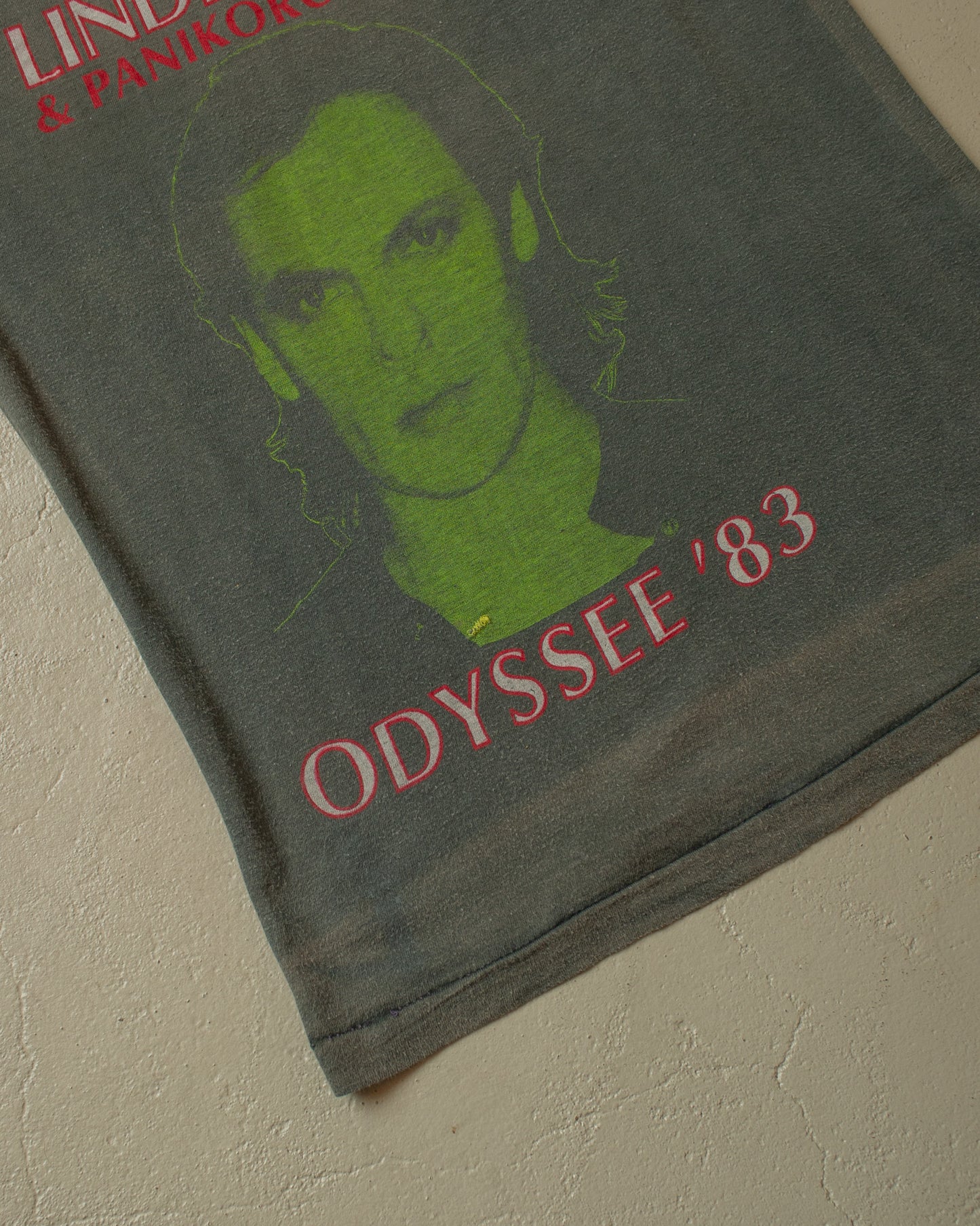 1983 Udo Lindenberg Odyssee Faded Tour T-shirt black - S
