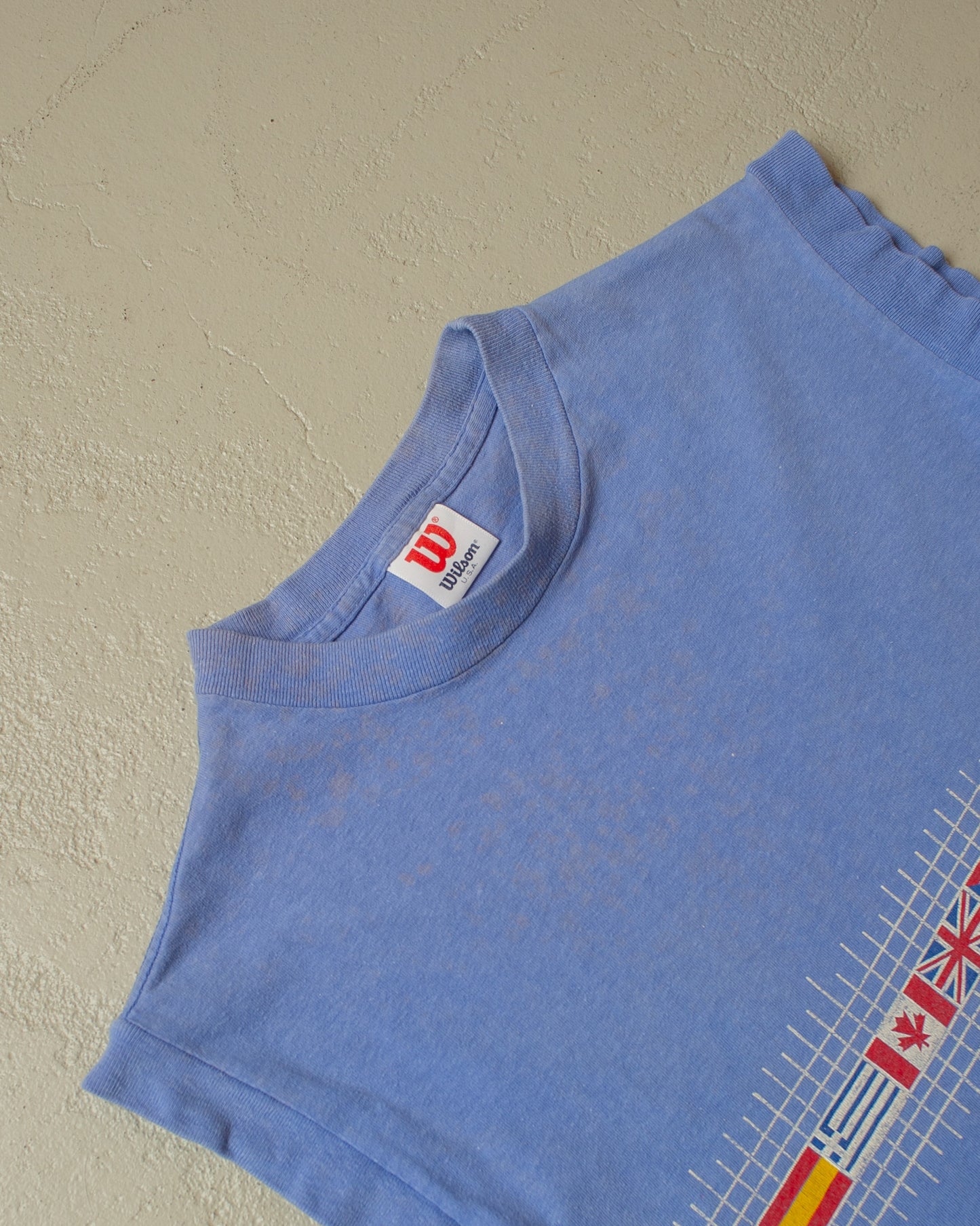1984 Wilson USA Olympics Shirt blue - XS/S