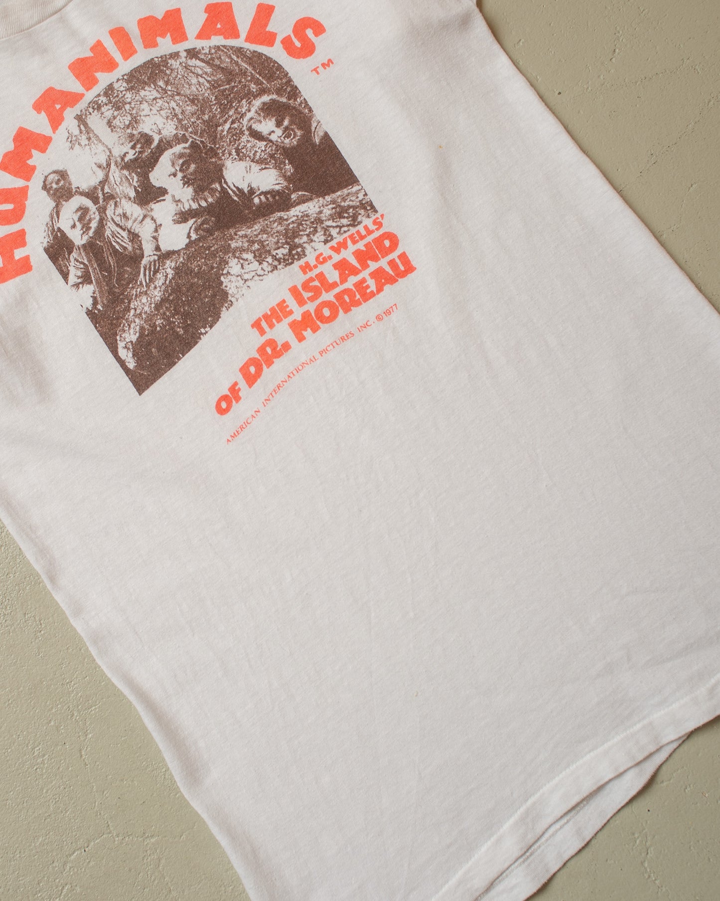 1977 Humanimals Movie T-shirt white - S