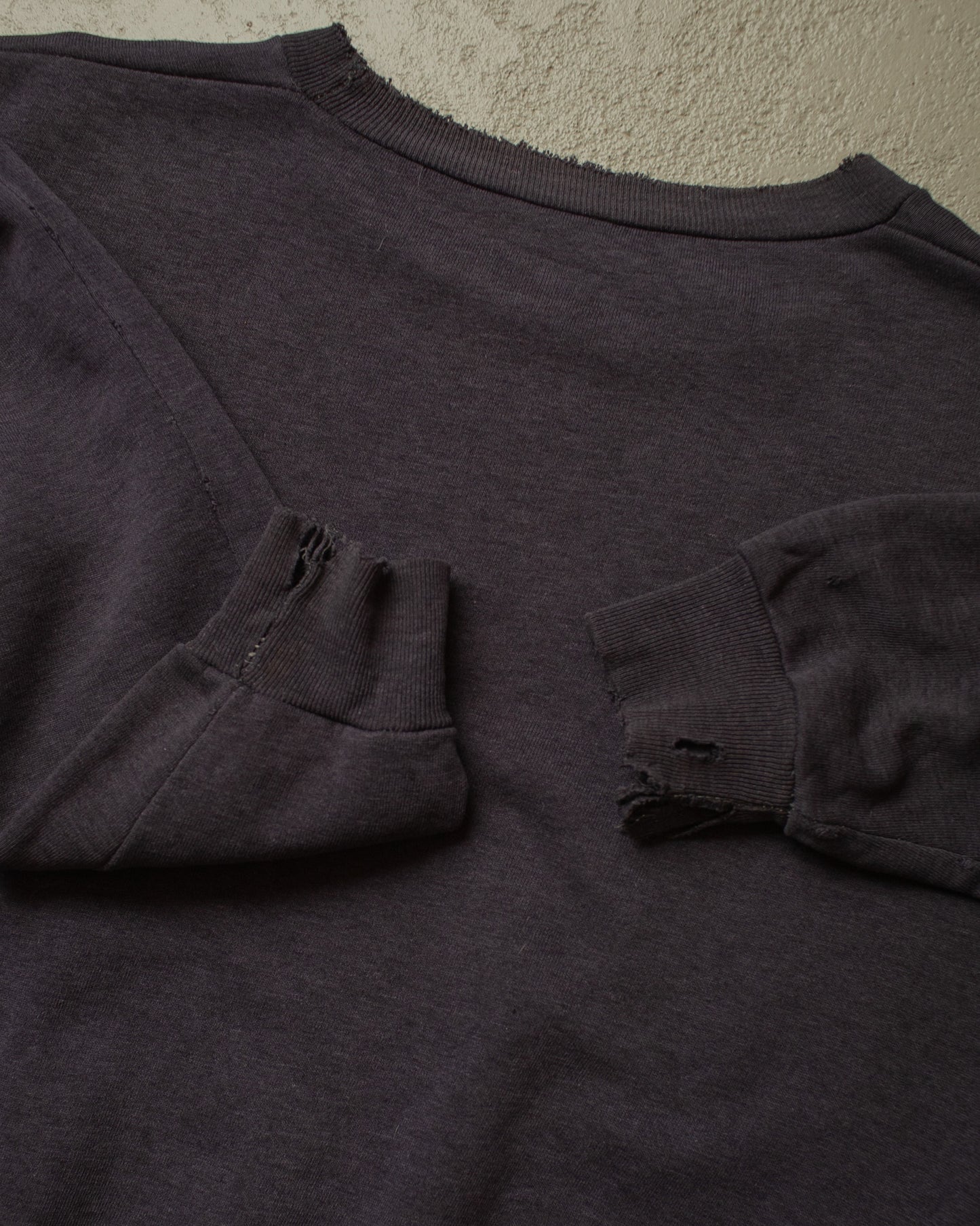 1970s distressed French "Karol de Paris" Sweatshirt navyblue - S/M