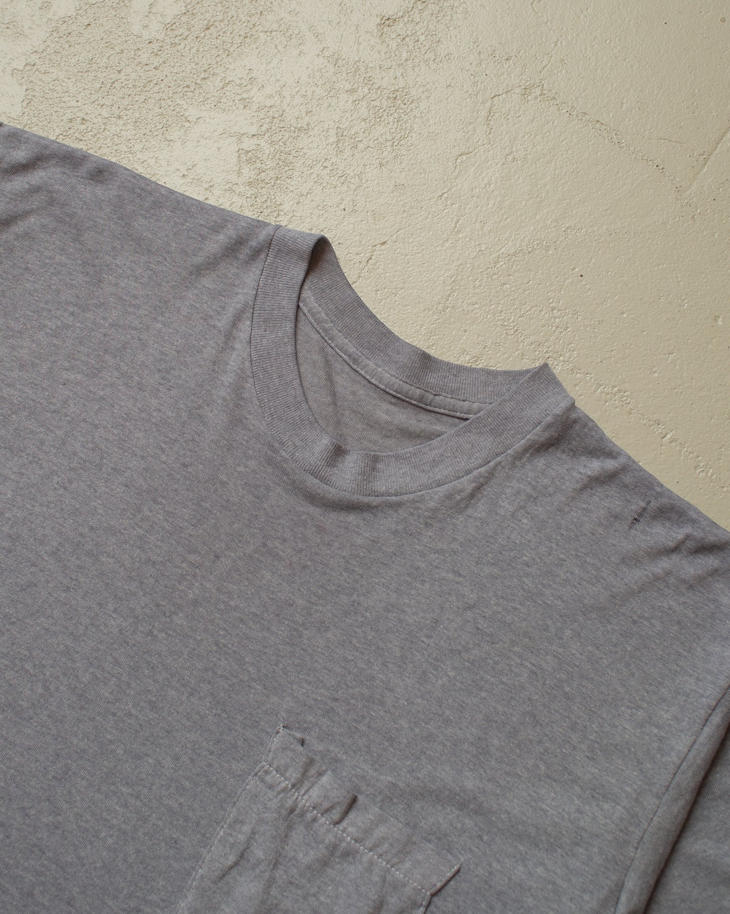 1980s Selvedge Pocket T-shirt grey - L