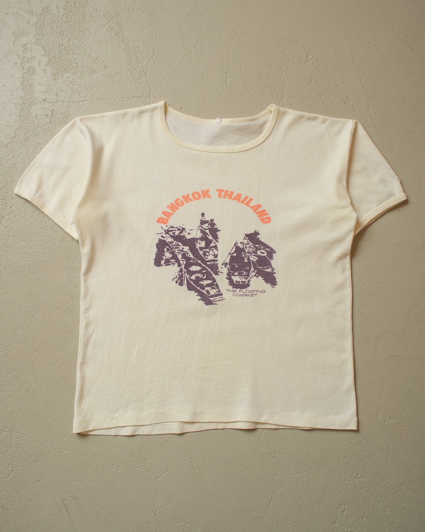 1970s Bangkok Thailand T-shirt creme - M