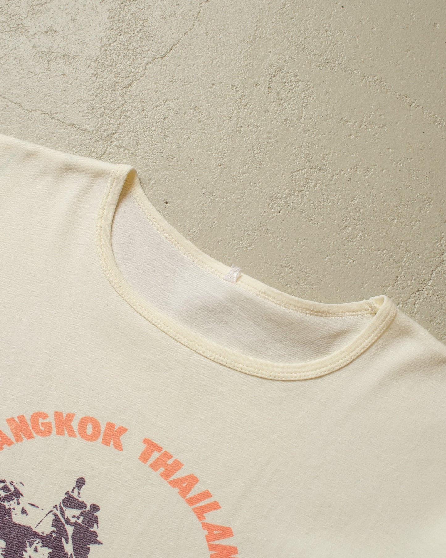 1970s Bangkok Thailand T-shirt creme - M