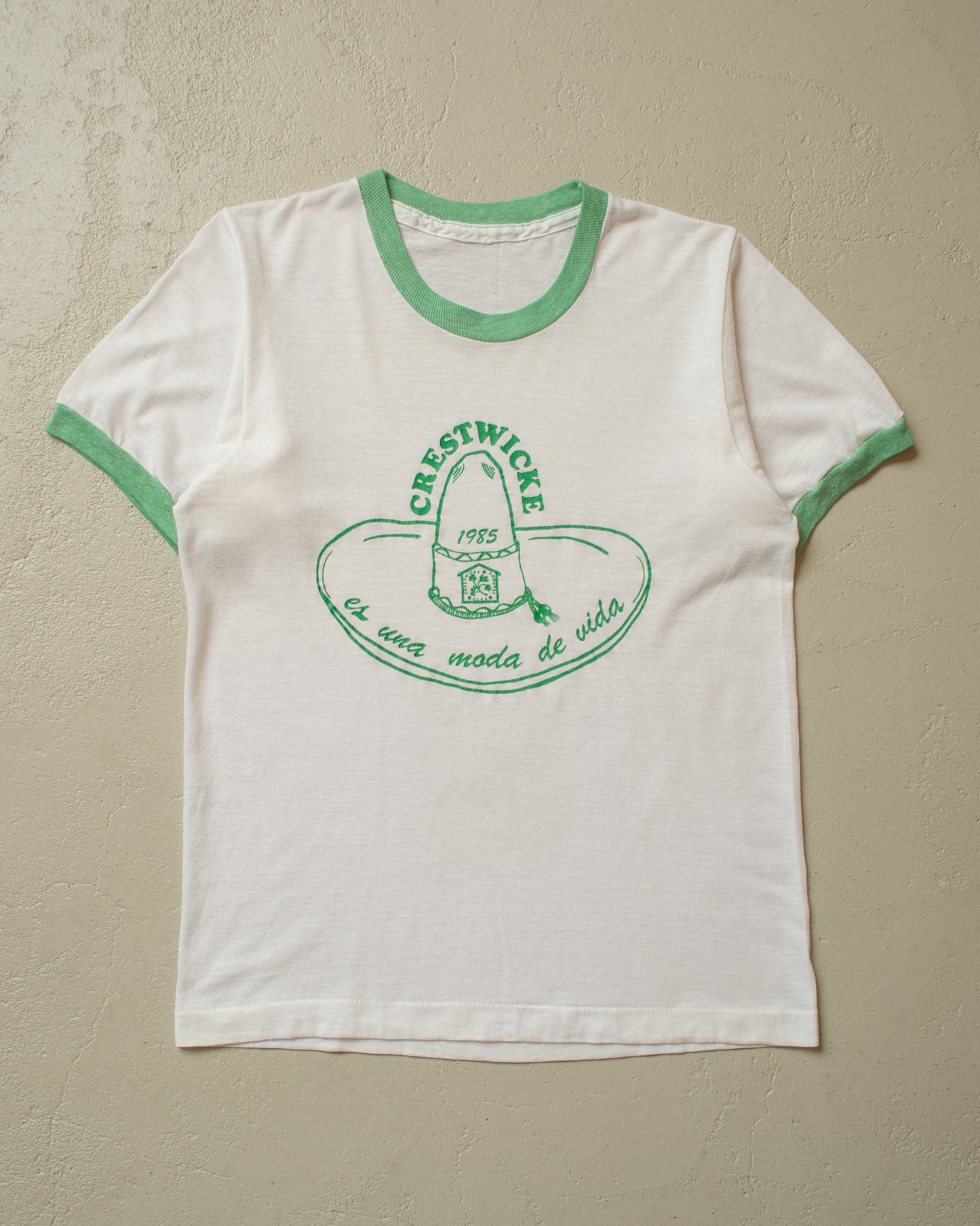 1985 Crestwicke RInger T-shirt white - XS/S
