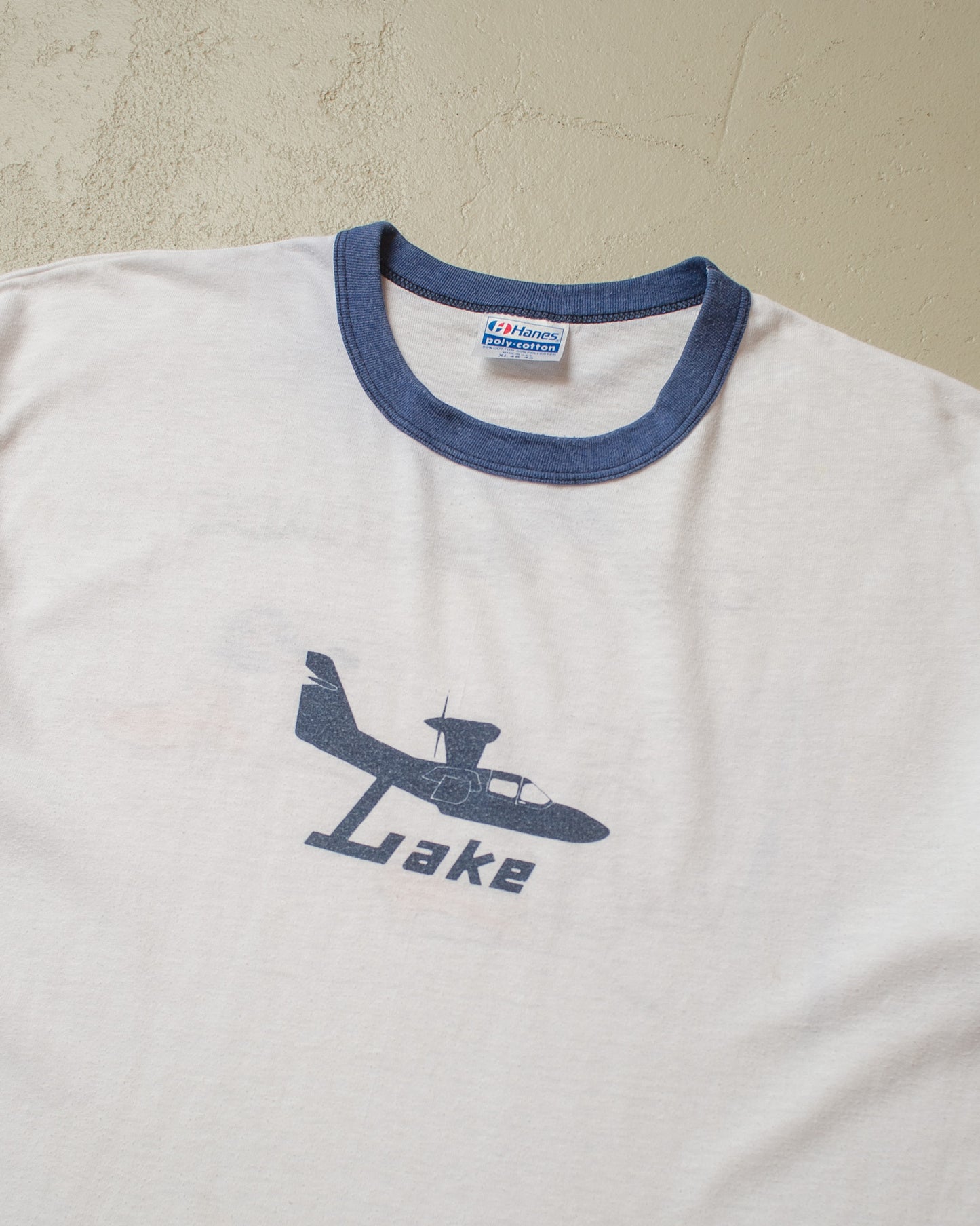 1980s Capt. Renegade Ringer T-shirt white - XL