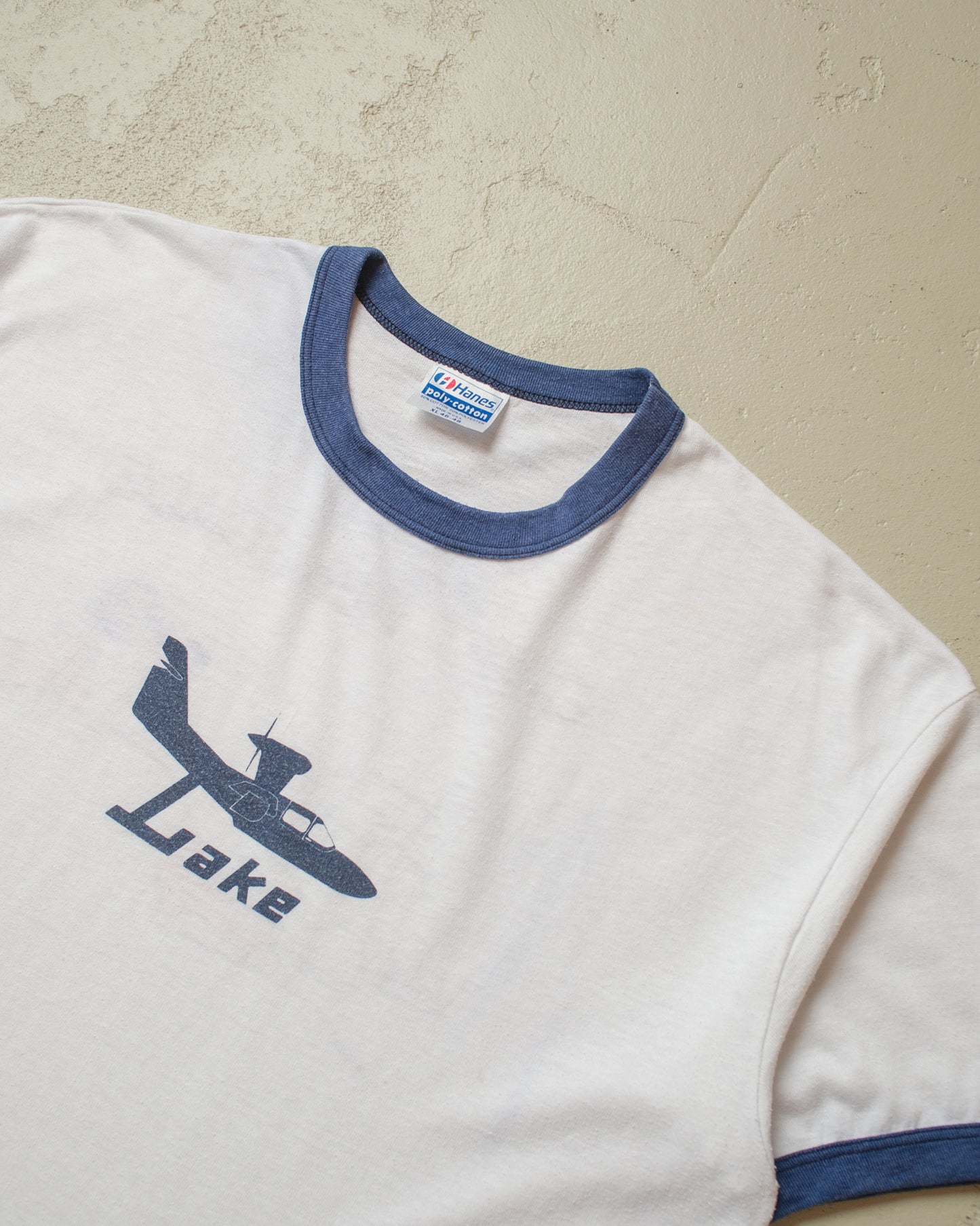 1980s Capt. Renegade Ringer T-shirt white - XL