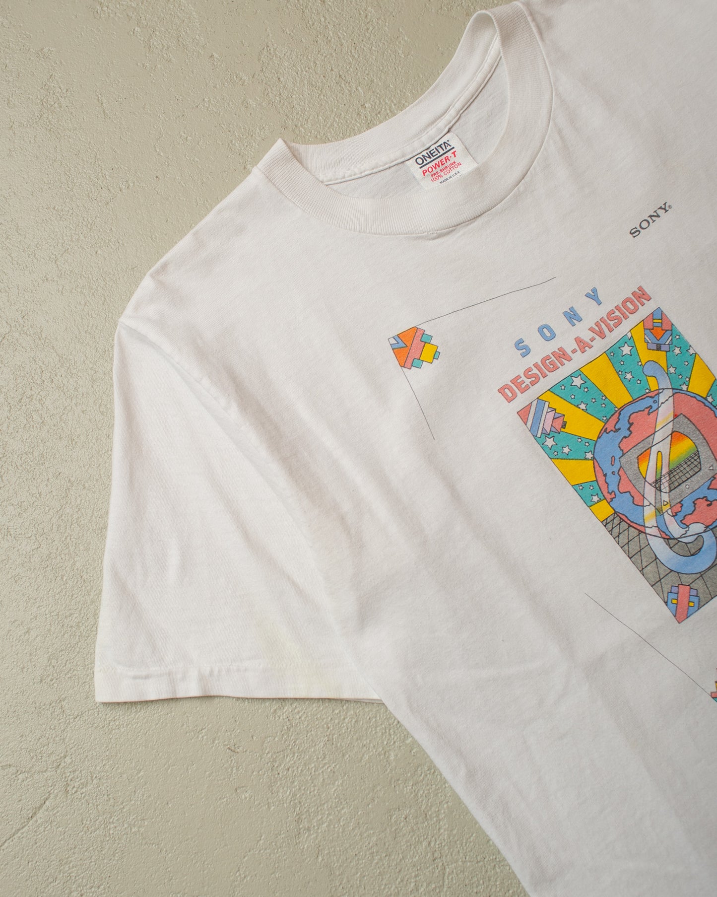 1988 Sony Design-A-Vision T-shirt white - M