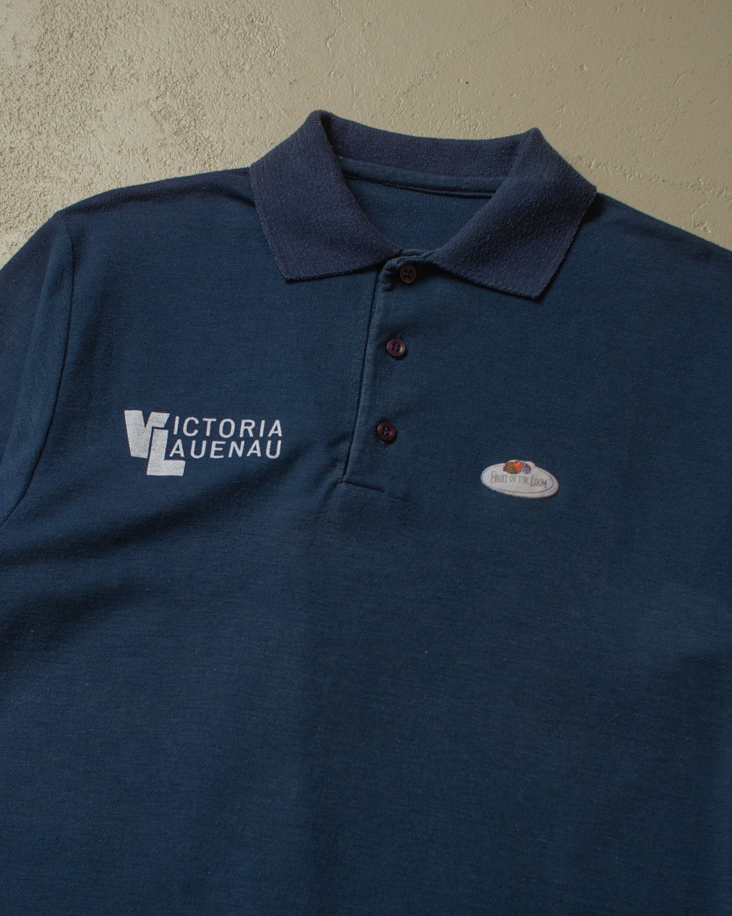 1970s FOTL Victoria Lauenau Polo Shirt navyblue - S