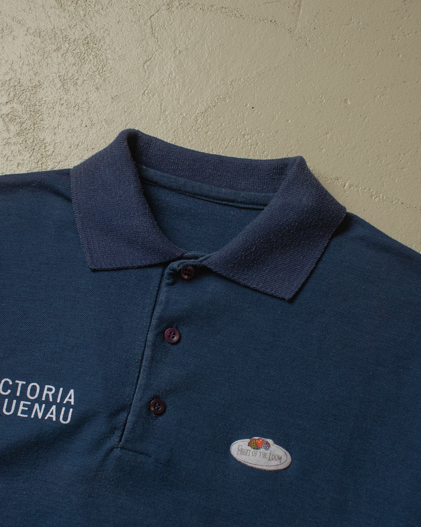 1970s FOTL Victoria Lauenau Polo Shirt navyblue - S