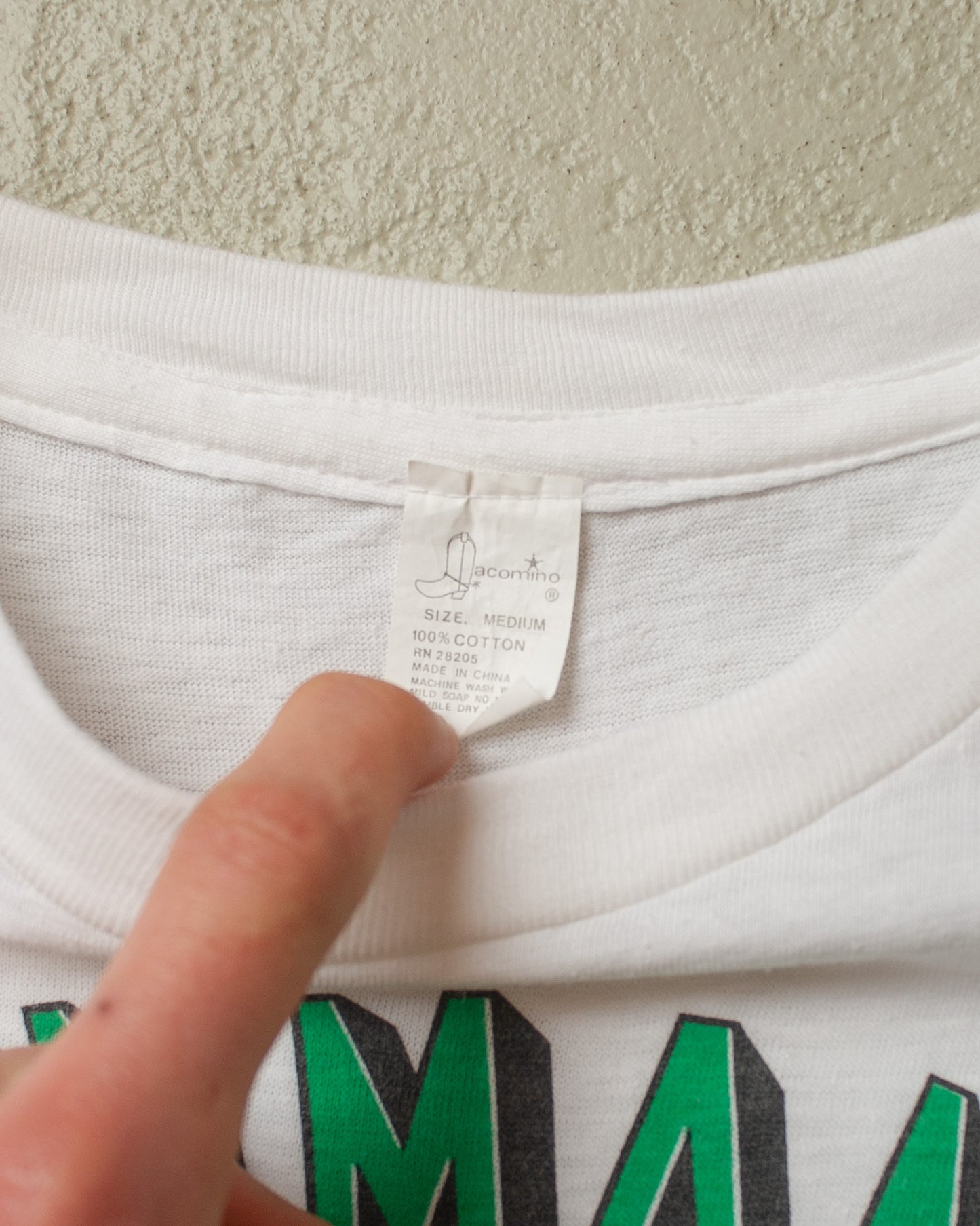1980s Nelson Mandela T-shirt white - M