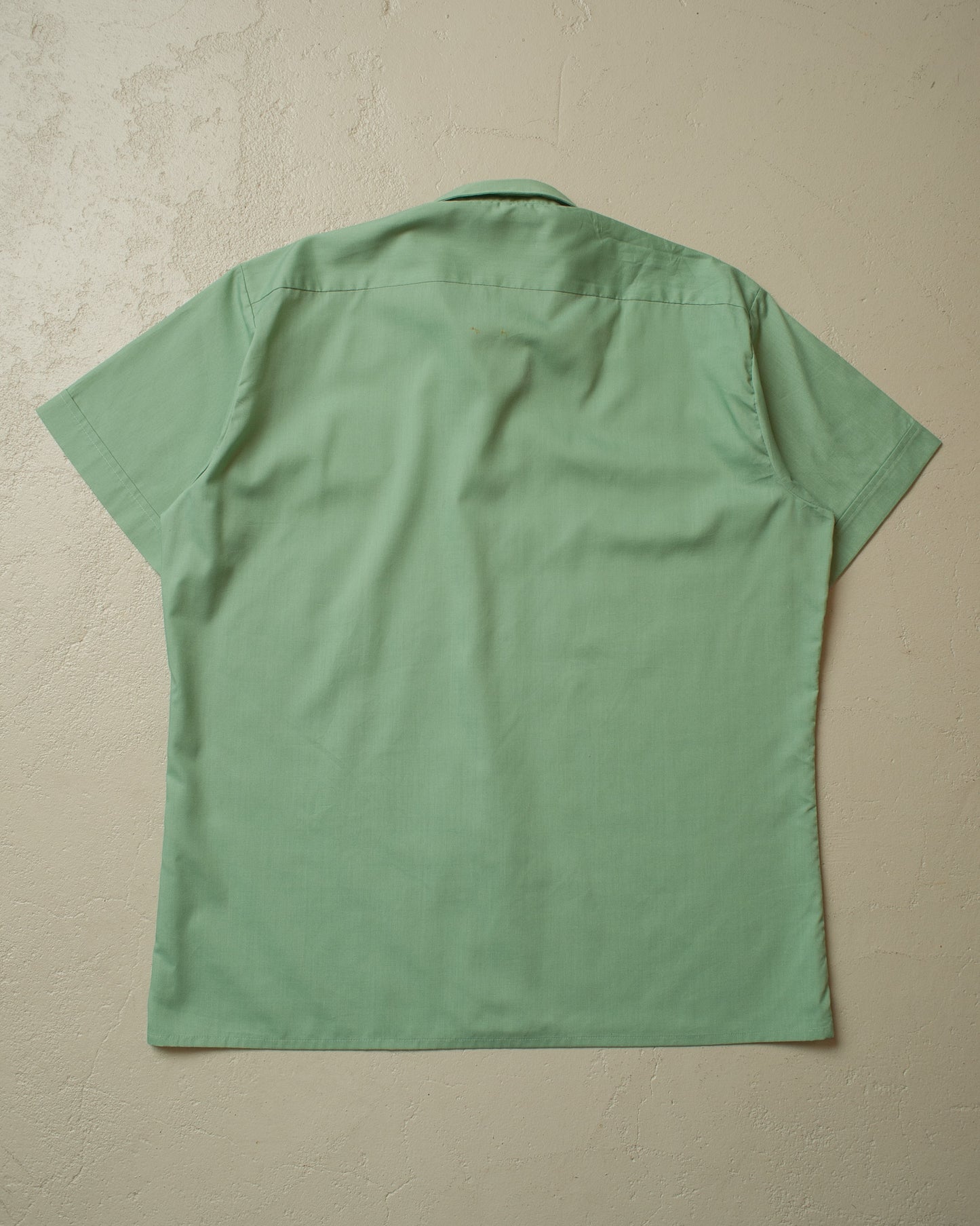 1960s/70s 7UP Sanforized Work Shirt green - L/XL