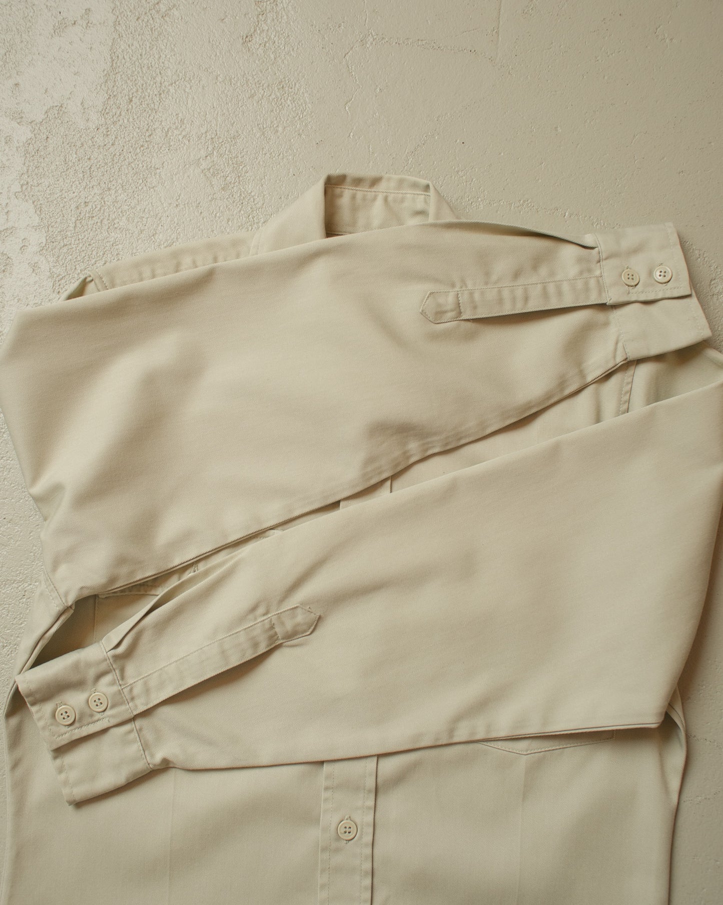 1970s Levi´s Sta-Prest Shirt beige - M