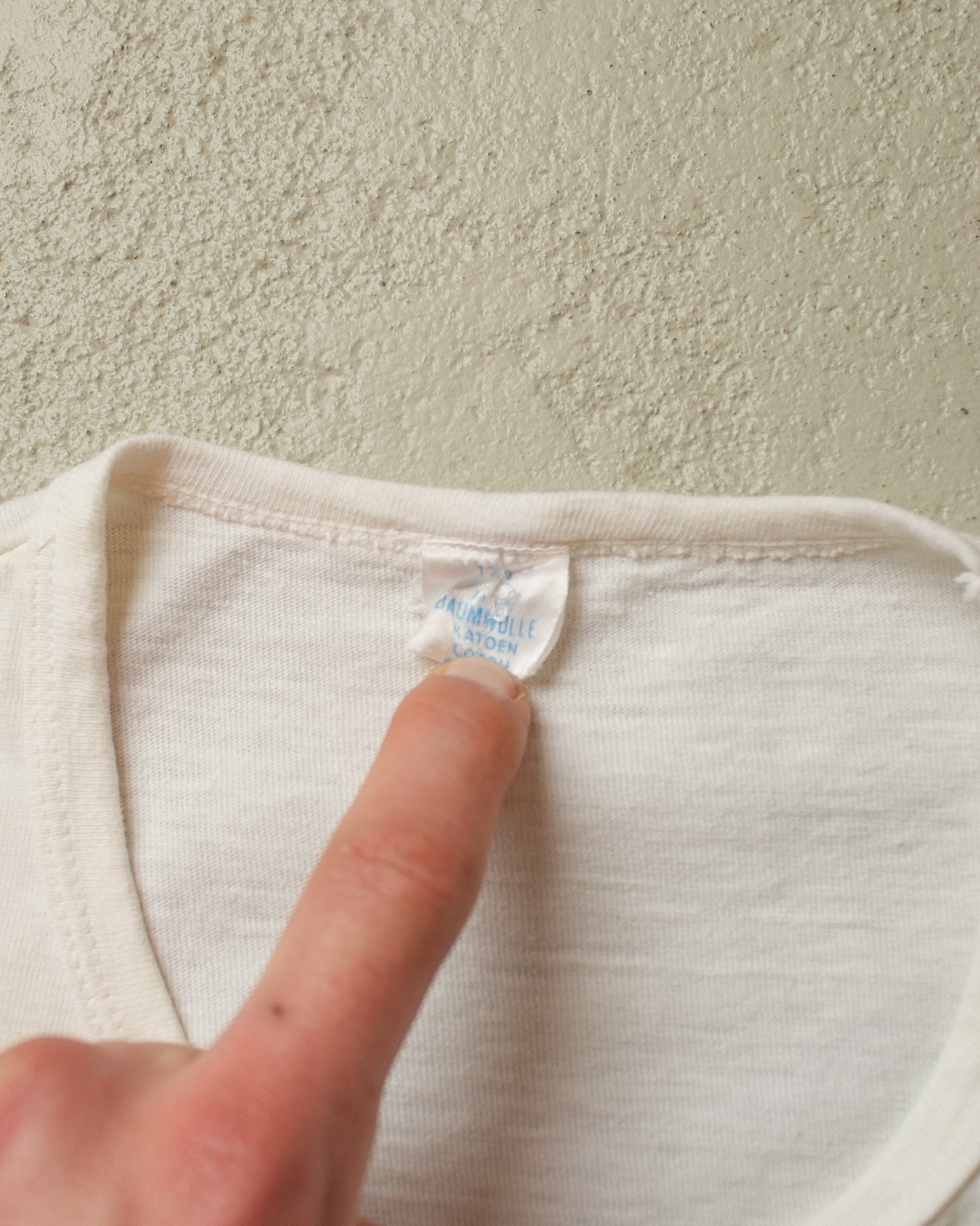1970s Windsurfing Ringer T-shirt white - S