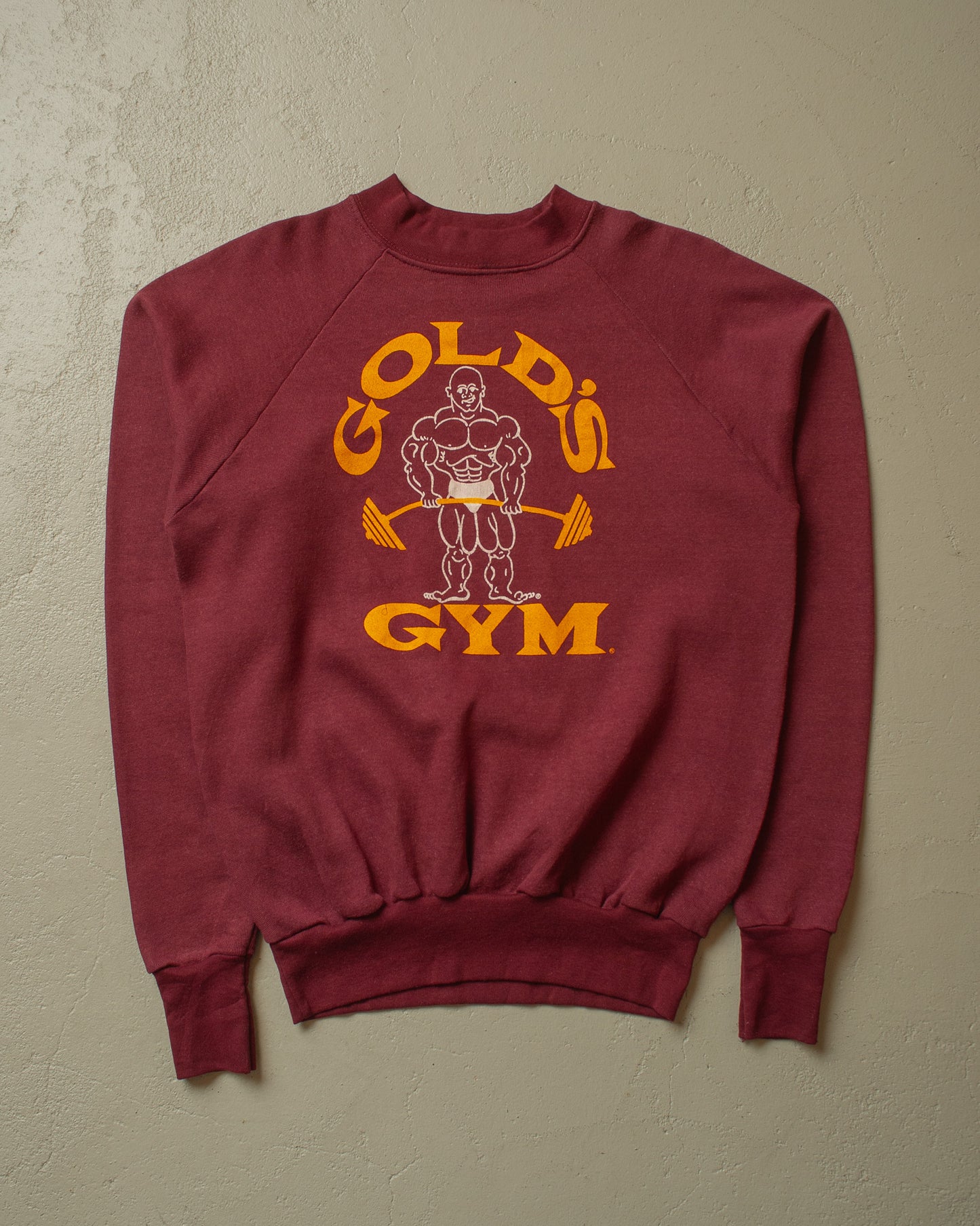 1980´s Gold´s Gym Sweatshirt burgundy - M
