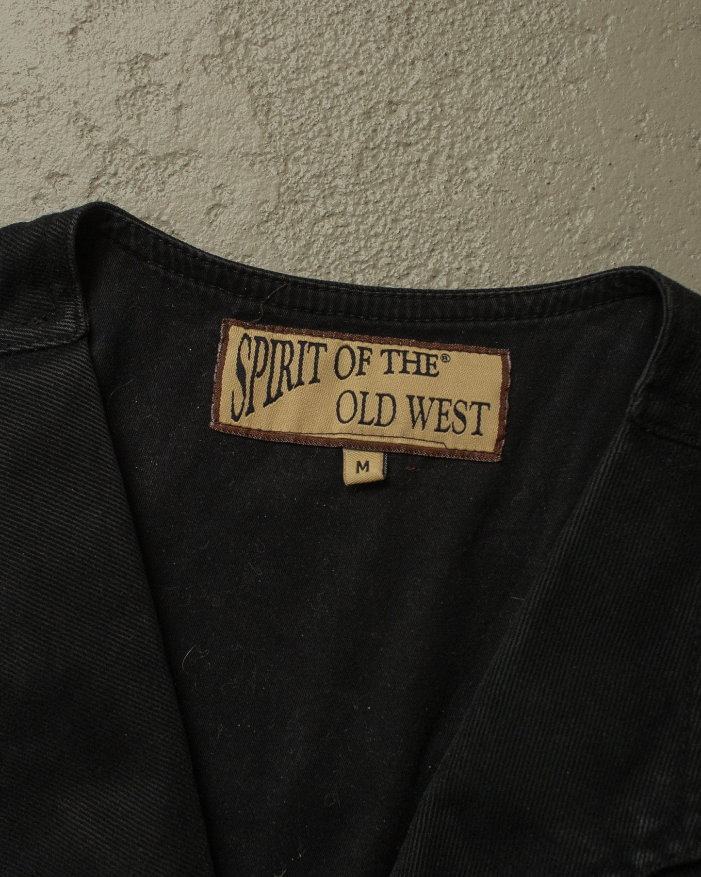 1990s does 1930s Canvas Work Vest black - M