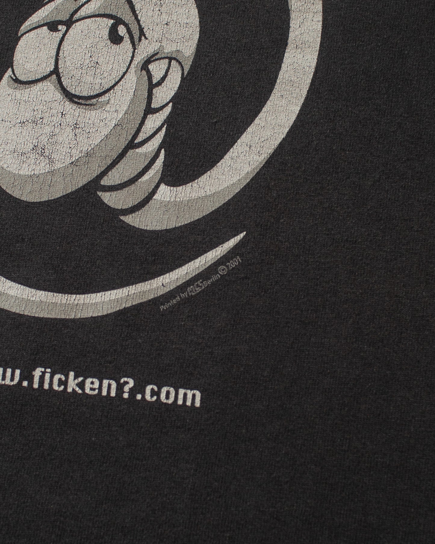 2001 Ficken?.com T-shirt black - S/M