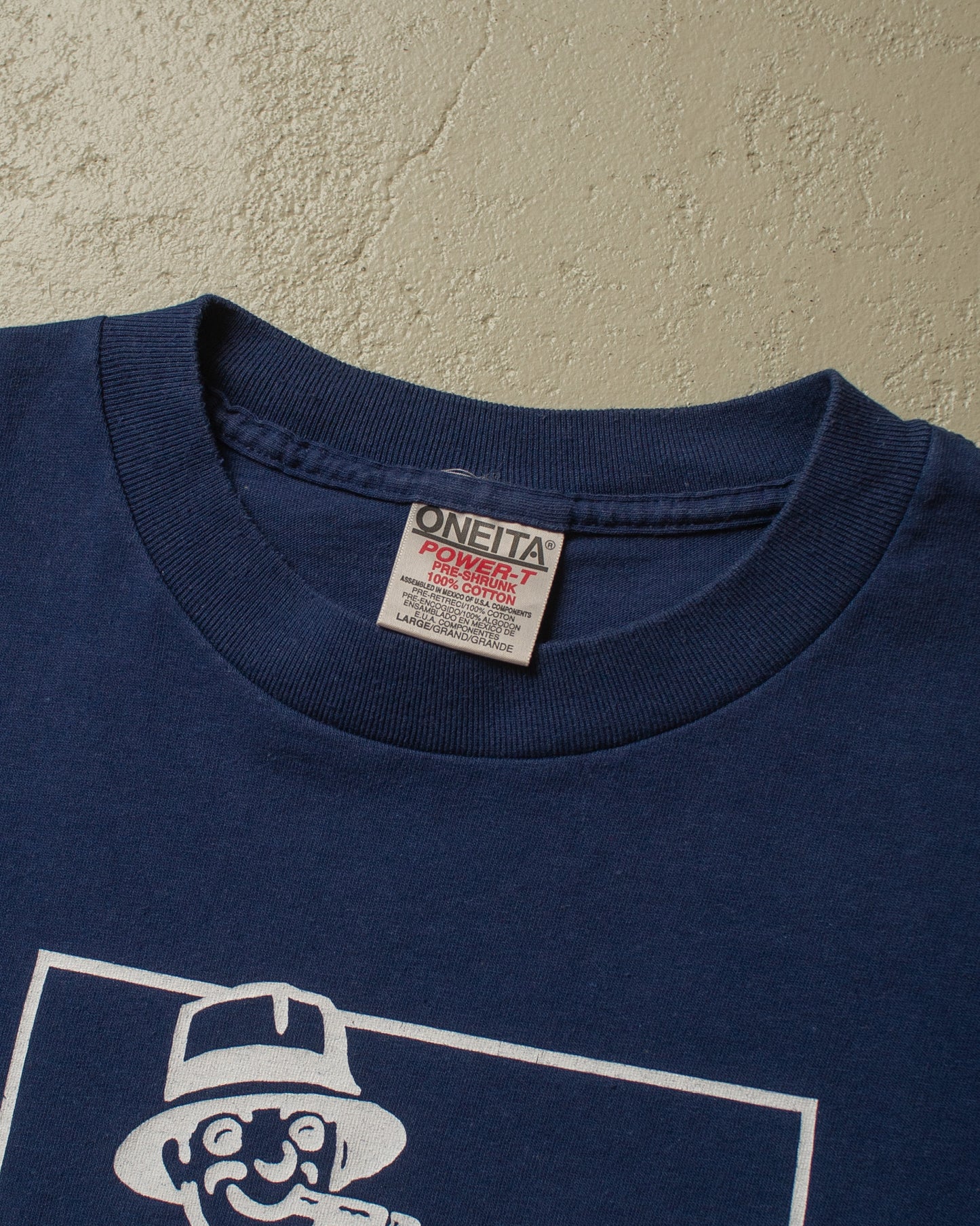 1990s Wuxtry Records Atlanta T-shirt navyblue - L/XL