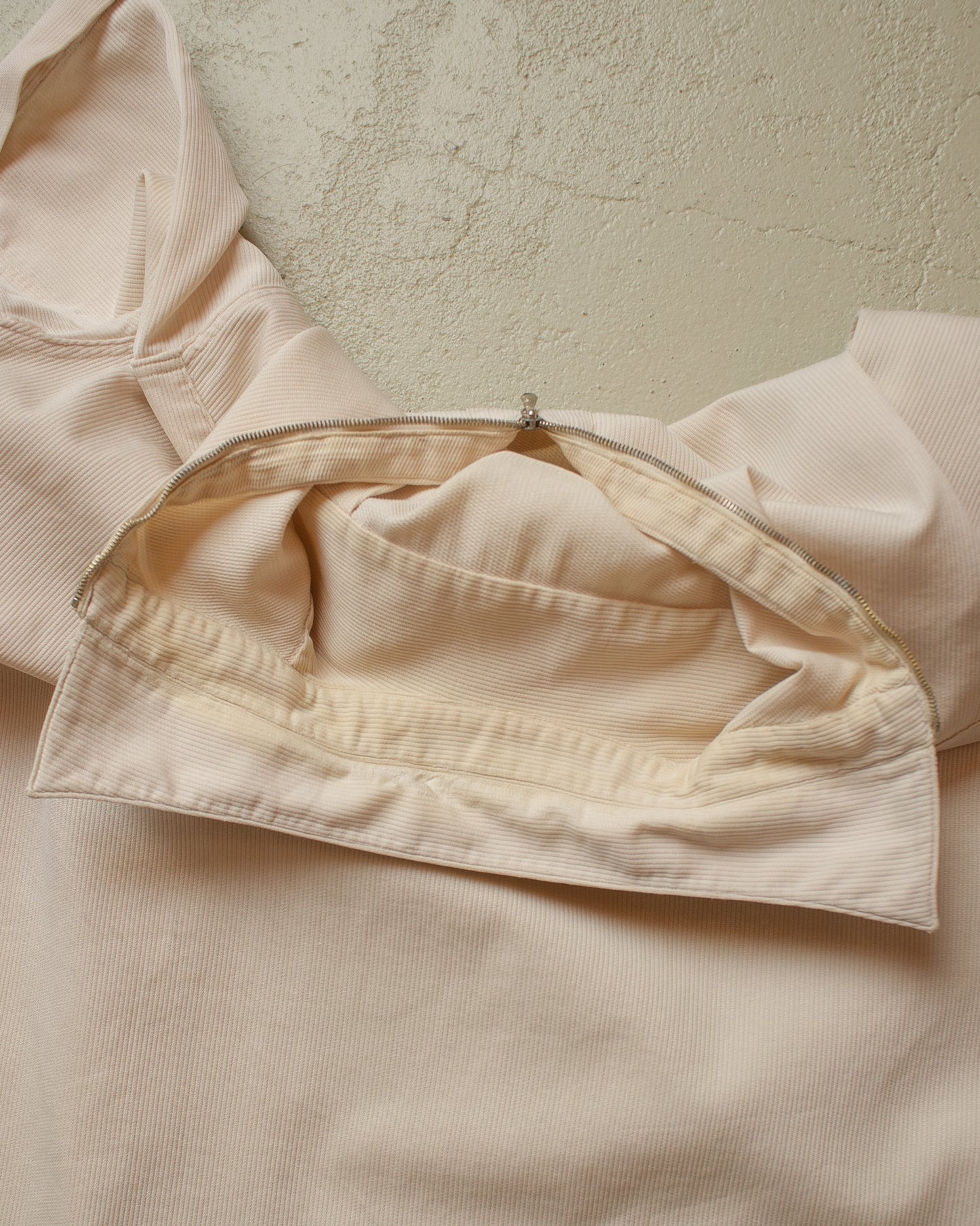 1940s/50s German Zip Shirt creme - S/M
