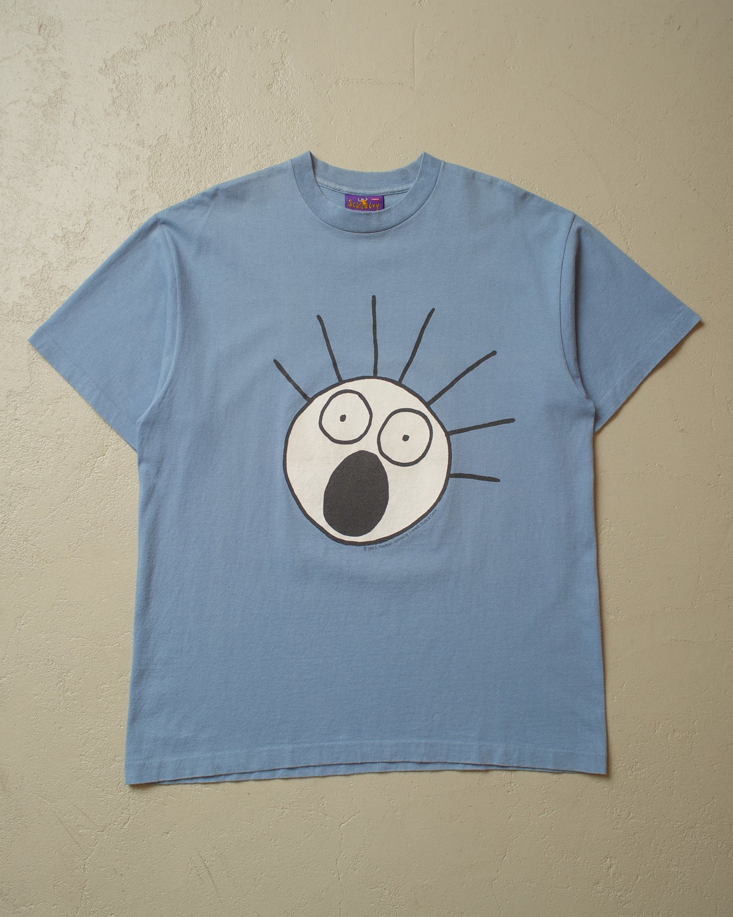 1995 Levi´s Japan "what you looking at?" T-shirt blue - L/XL