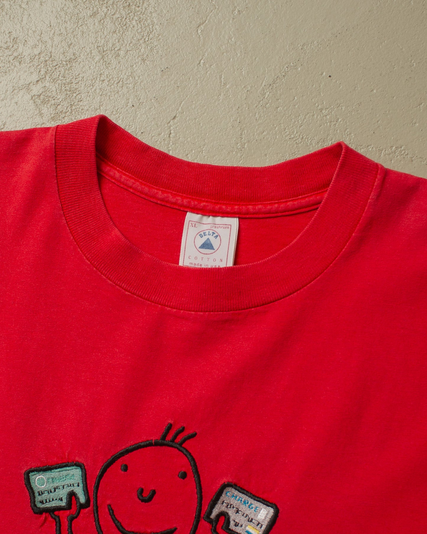 1990s "Wanna Shop" Credit Card Promo T-shirt red - XL